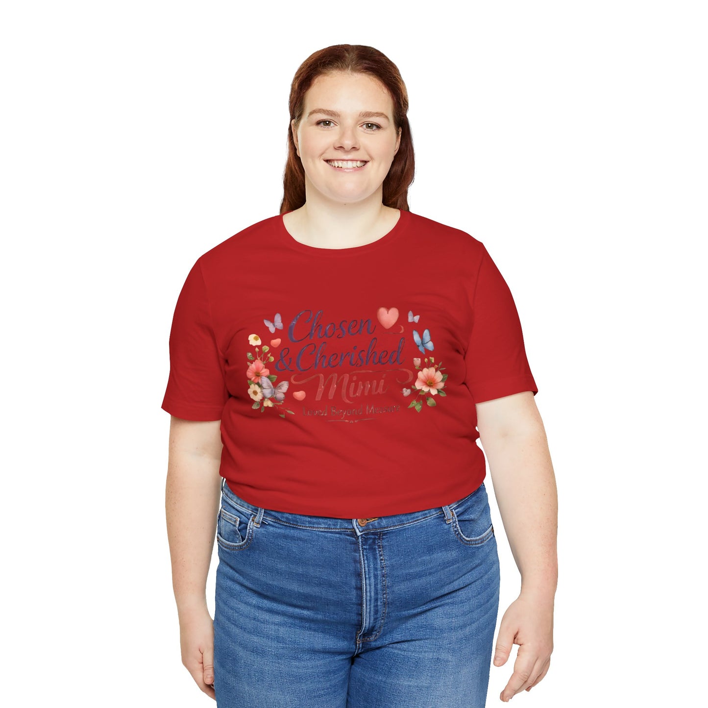 Chosen & Cherished Mimi Tee — Floral 'Loved Beyond Measure' Grandma Shirt