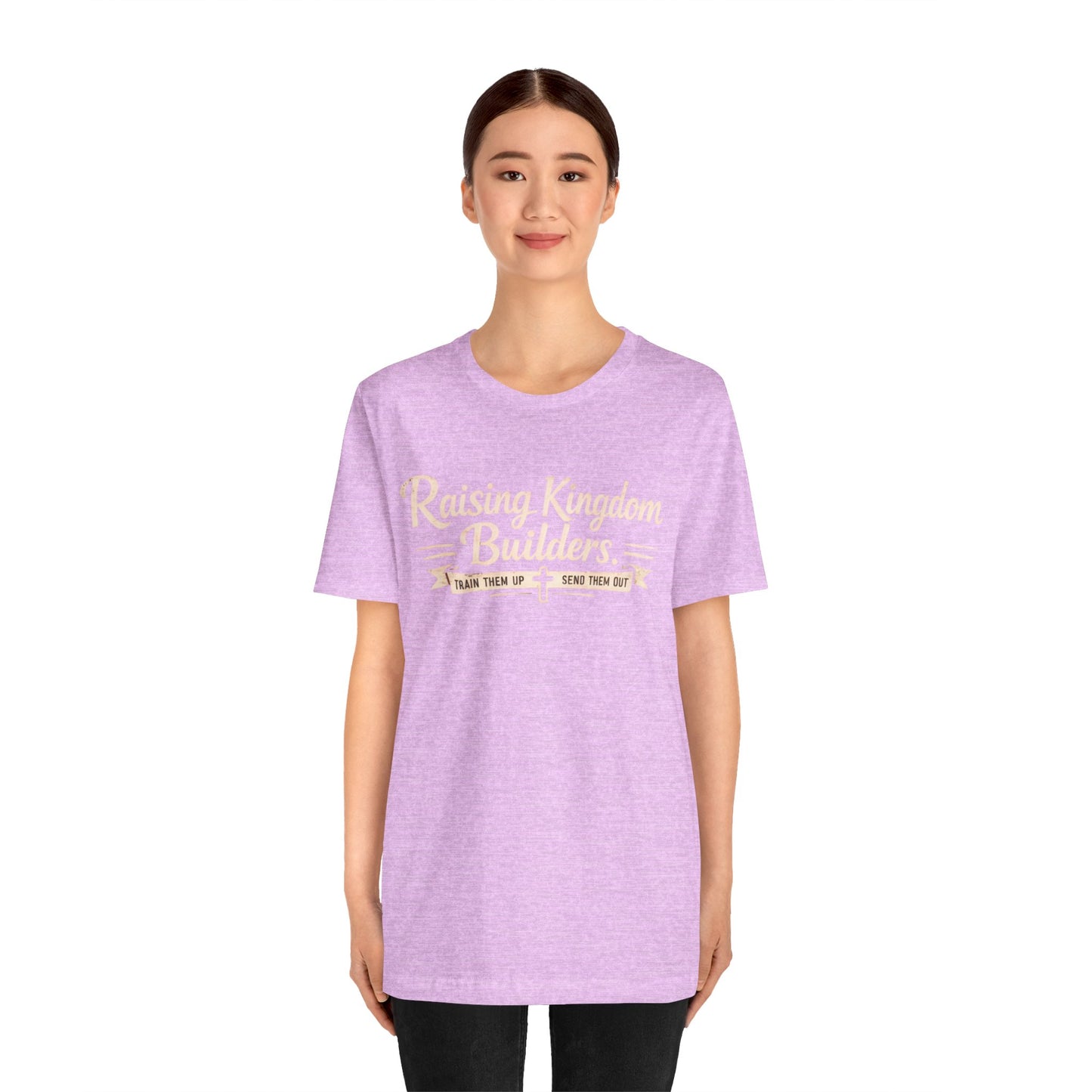 Raising Kingdom Builders Tee – Train Them Up, Send Them Out Christian Youth T-Shirt