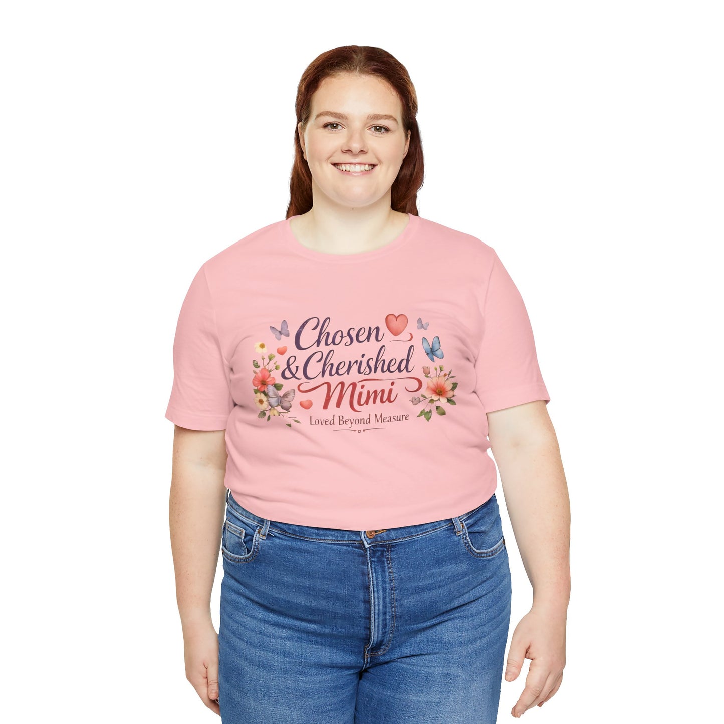 Chosen & Cherished Mimi Tee — Floral 'Loved Beyond Measure' Grandma Shirt