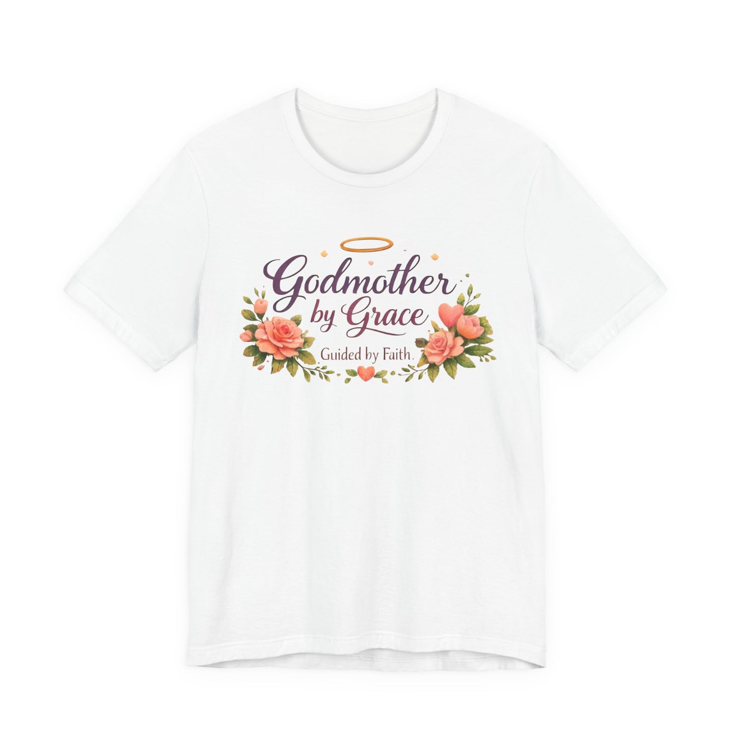 Godmother by Grace Floral Tee — 'Guided by Faith' Godmother T-Shirt