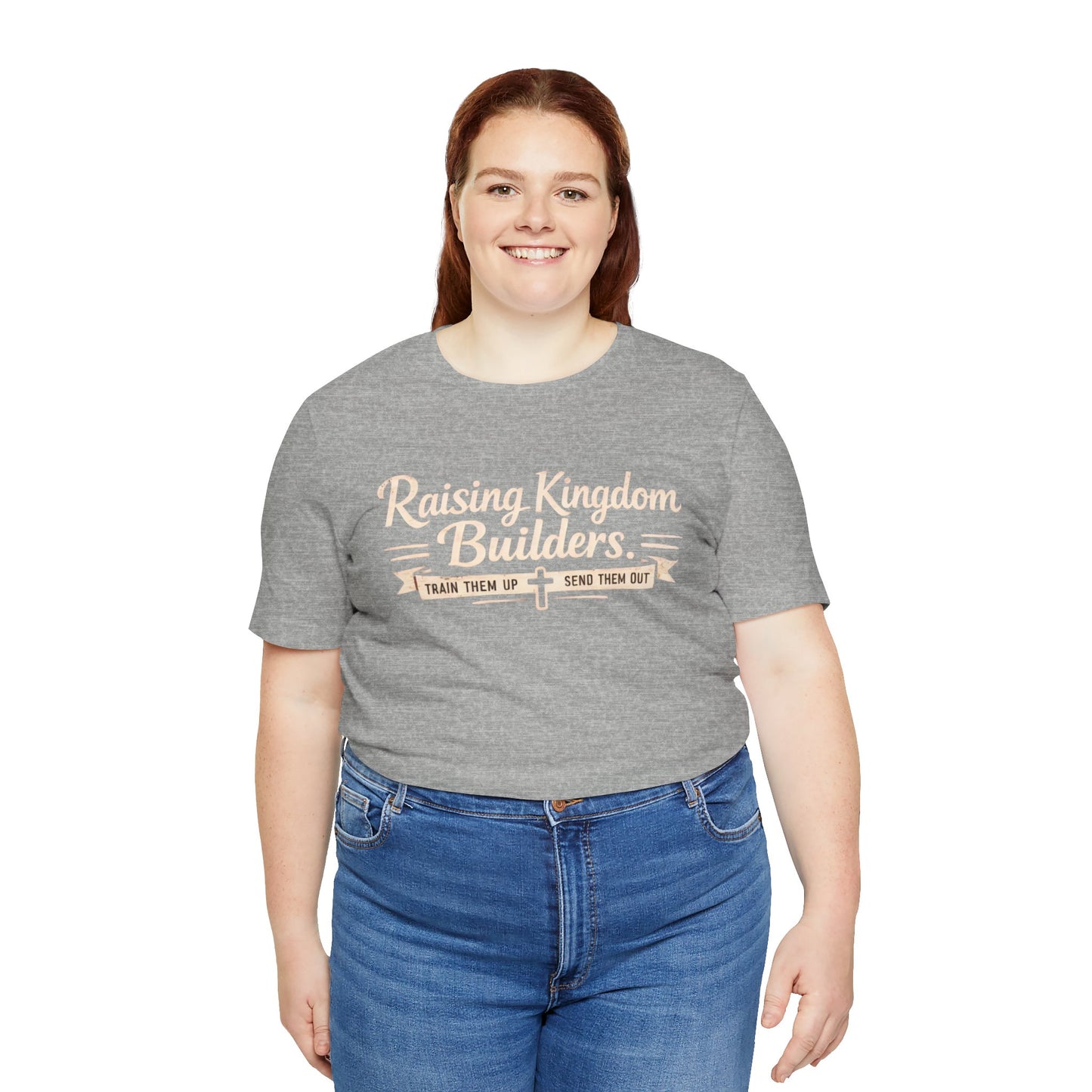 Raising Kingdom Builders Tee – Train Them Up, Send Them Out Christian Youth T-Shirt