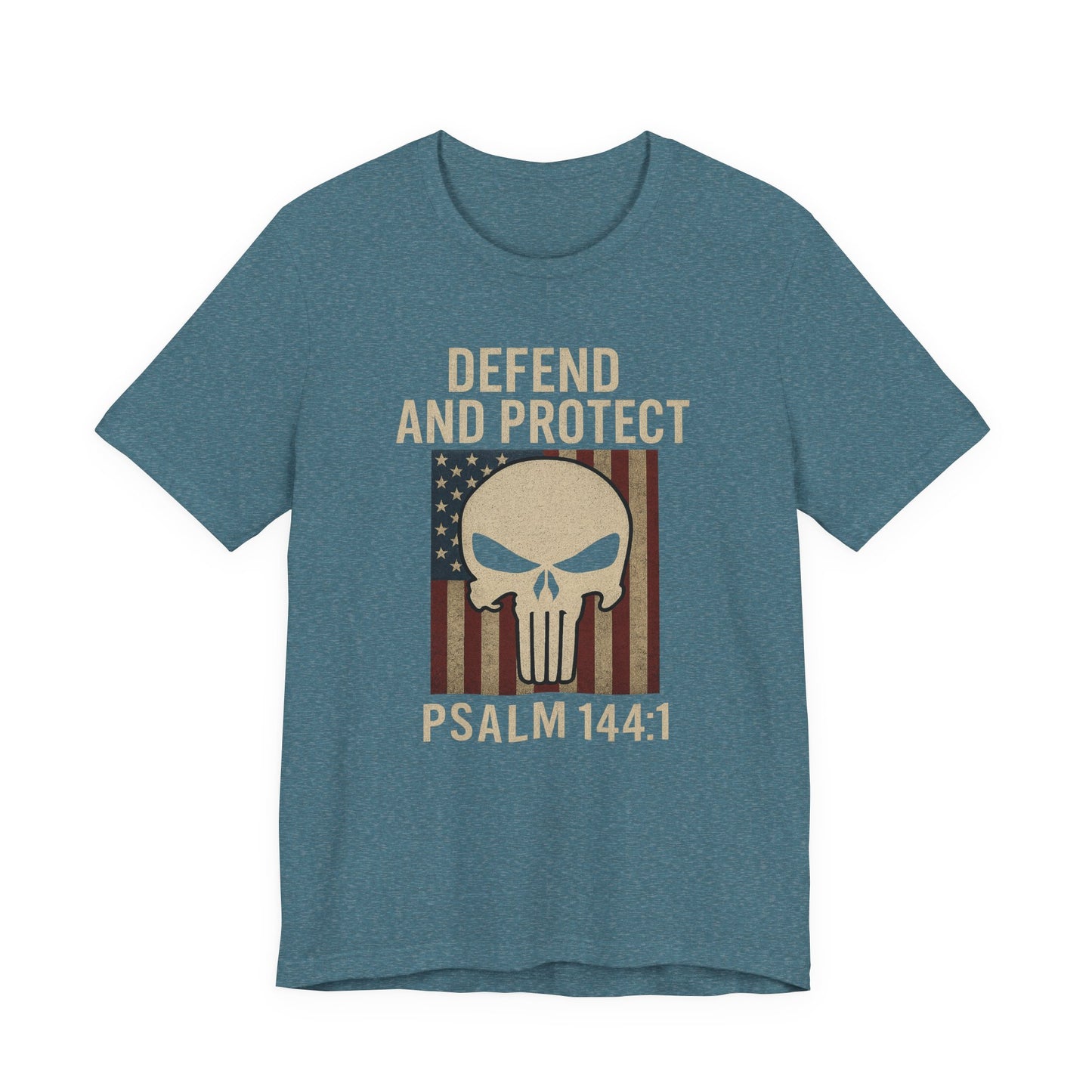 Defend and Protect Bible Verse Psalm 144:1 T-Shirt