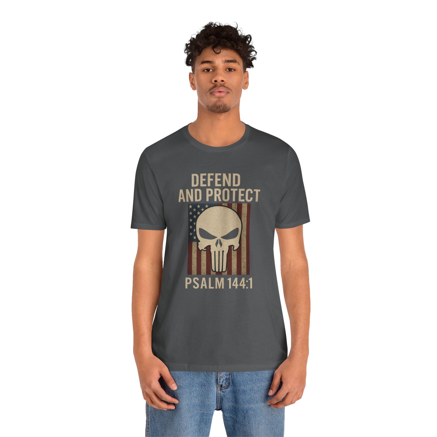 Defend and Protect Bible Verse Psalm 144:1 T-Shirt
