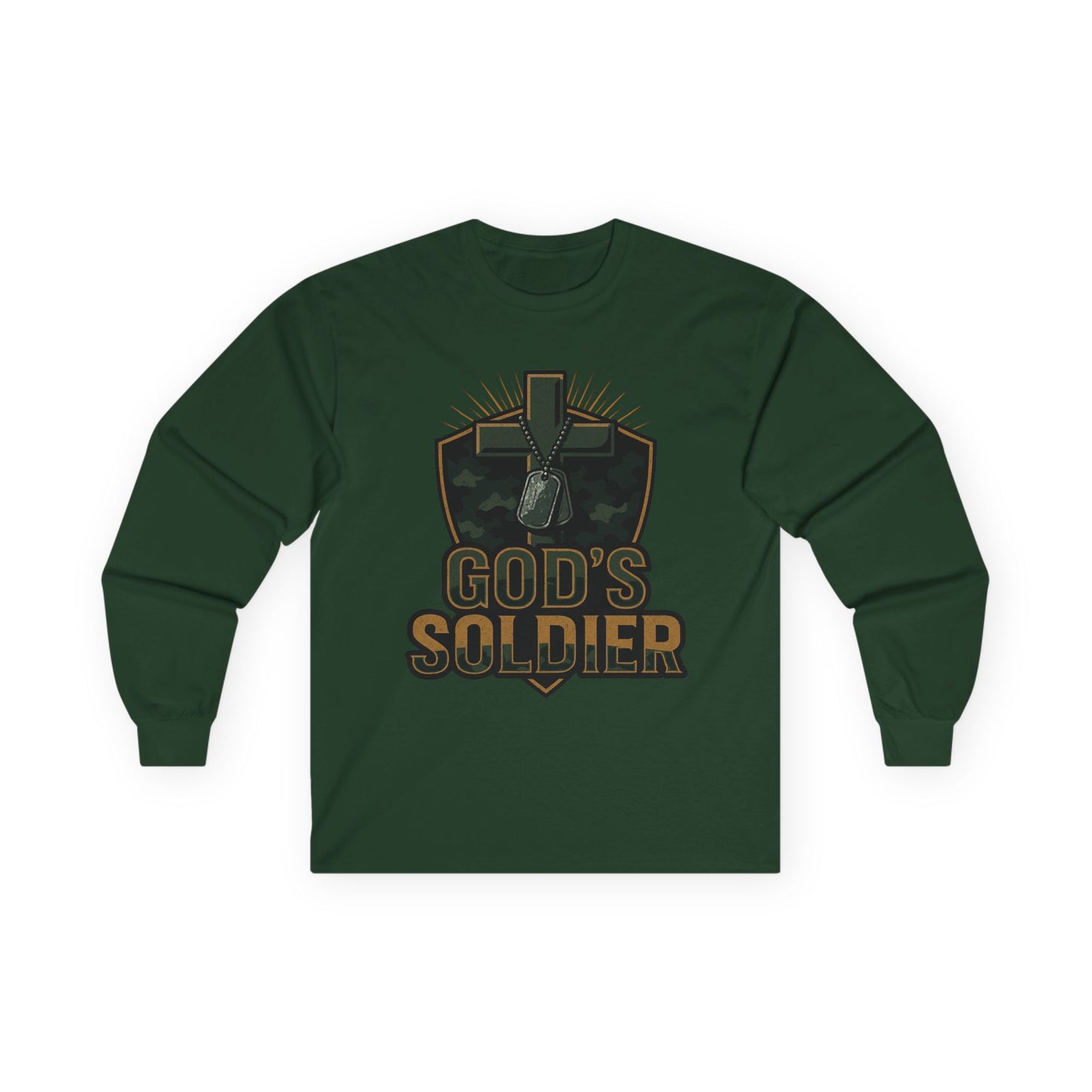 Long Sleeve Tee - God's Soldier Religious Christian Apparel