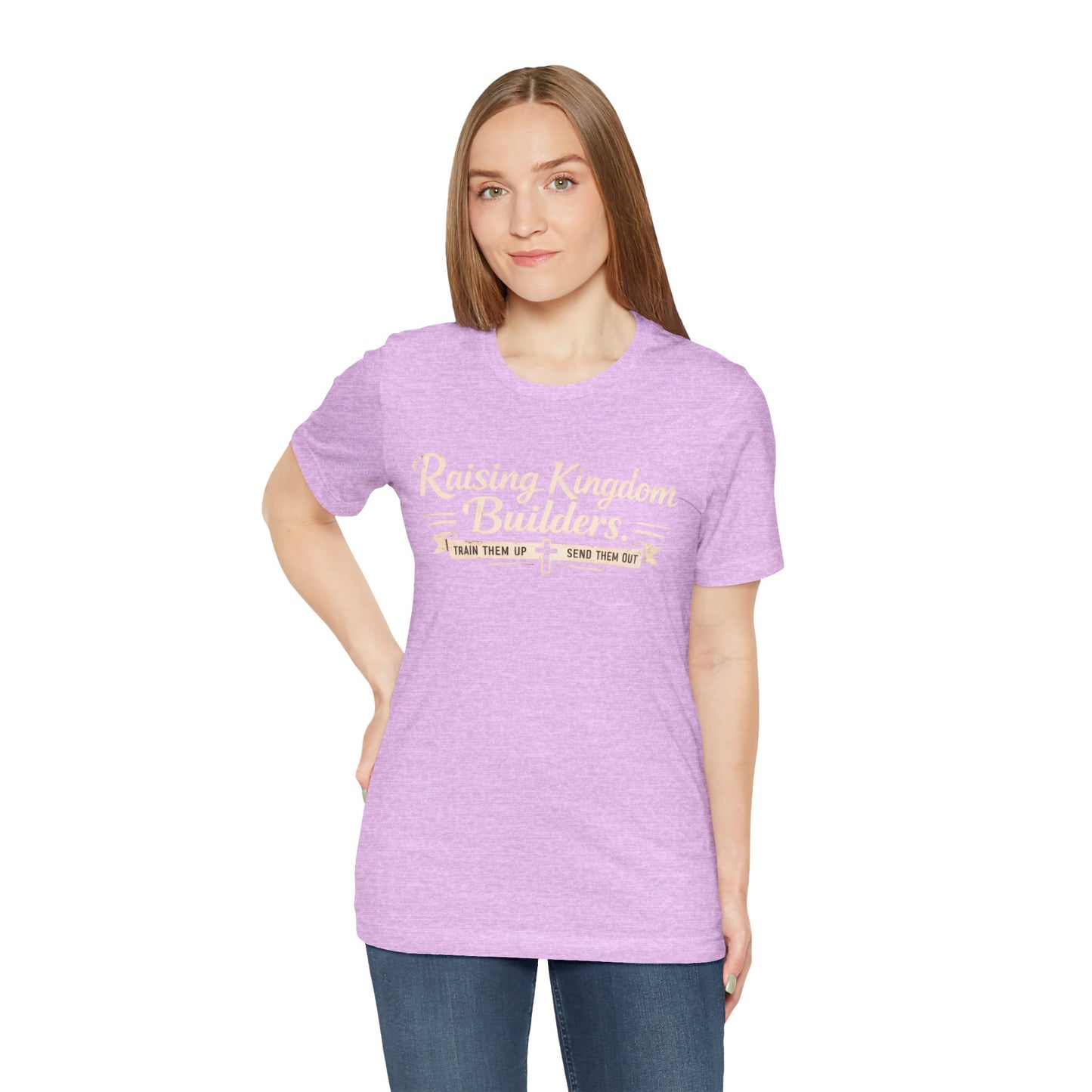 Raising Kingdom Builders Tee – Train Them Up, Send Them Out Christian Youth T-Shirt