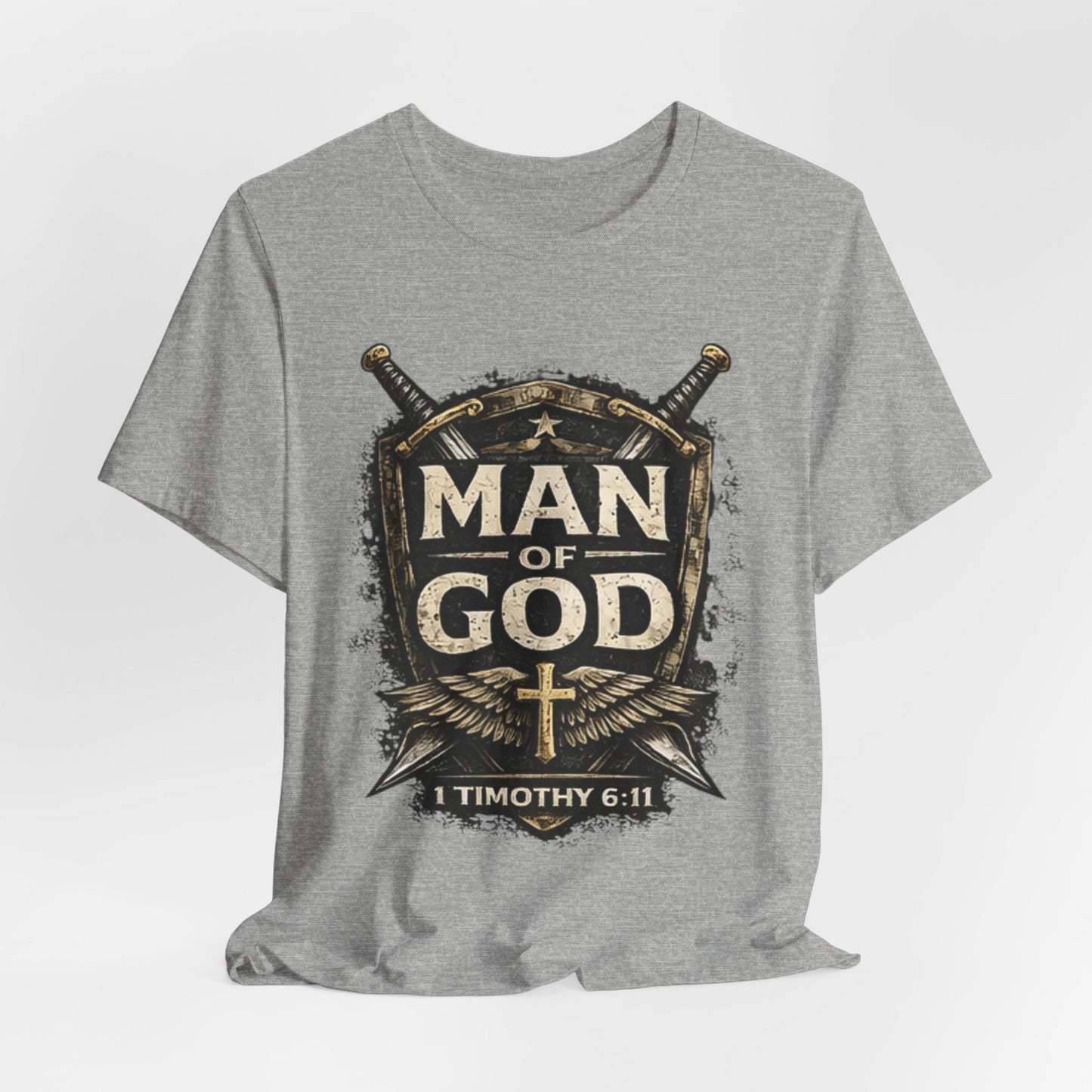 Man of God Tee — 1 Timothy 6:11 Christian Faith T-Shirt