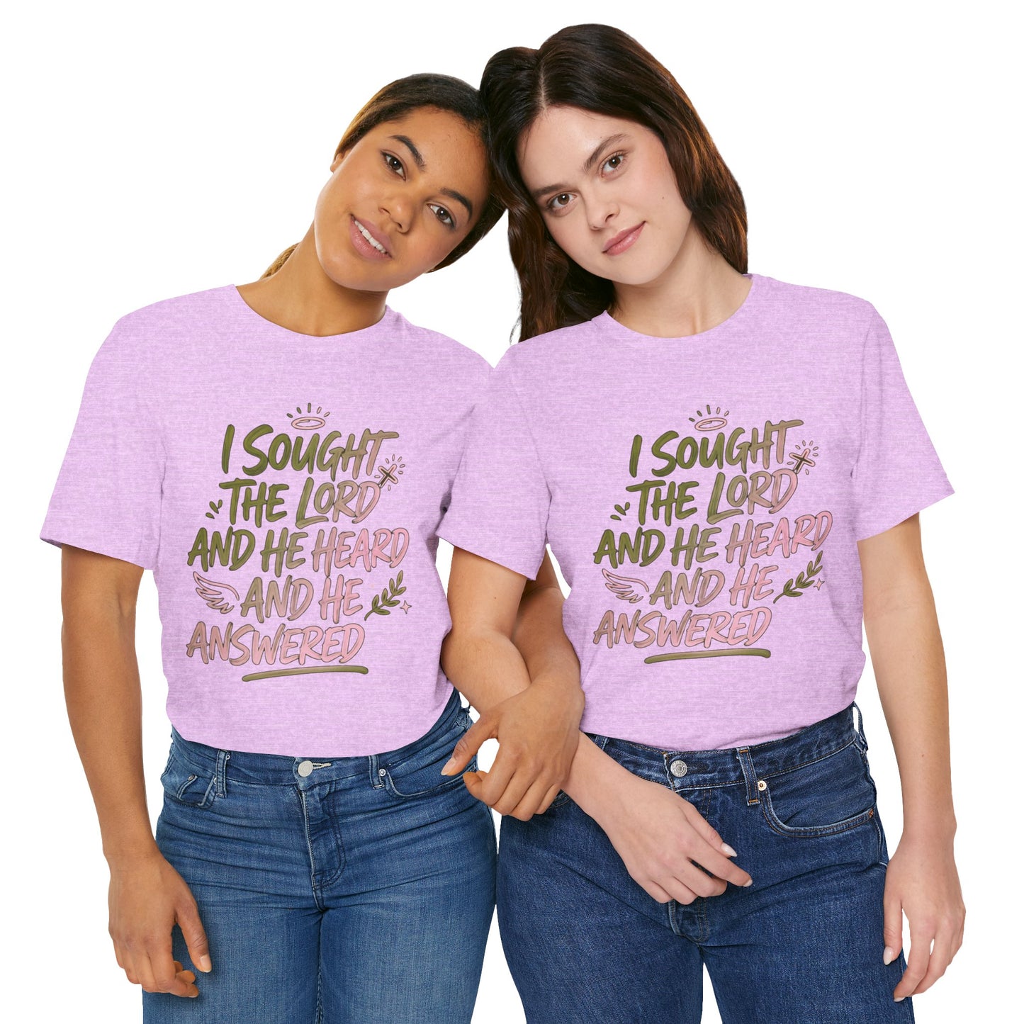 I Sought the Lord T-Shirt — Inspirational Christian Faith Tee