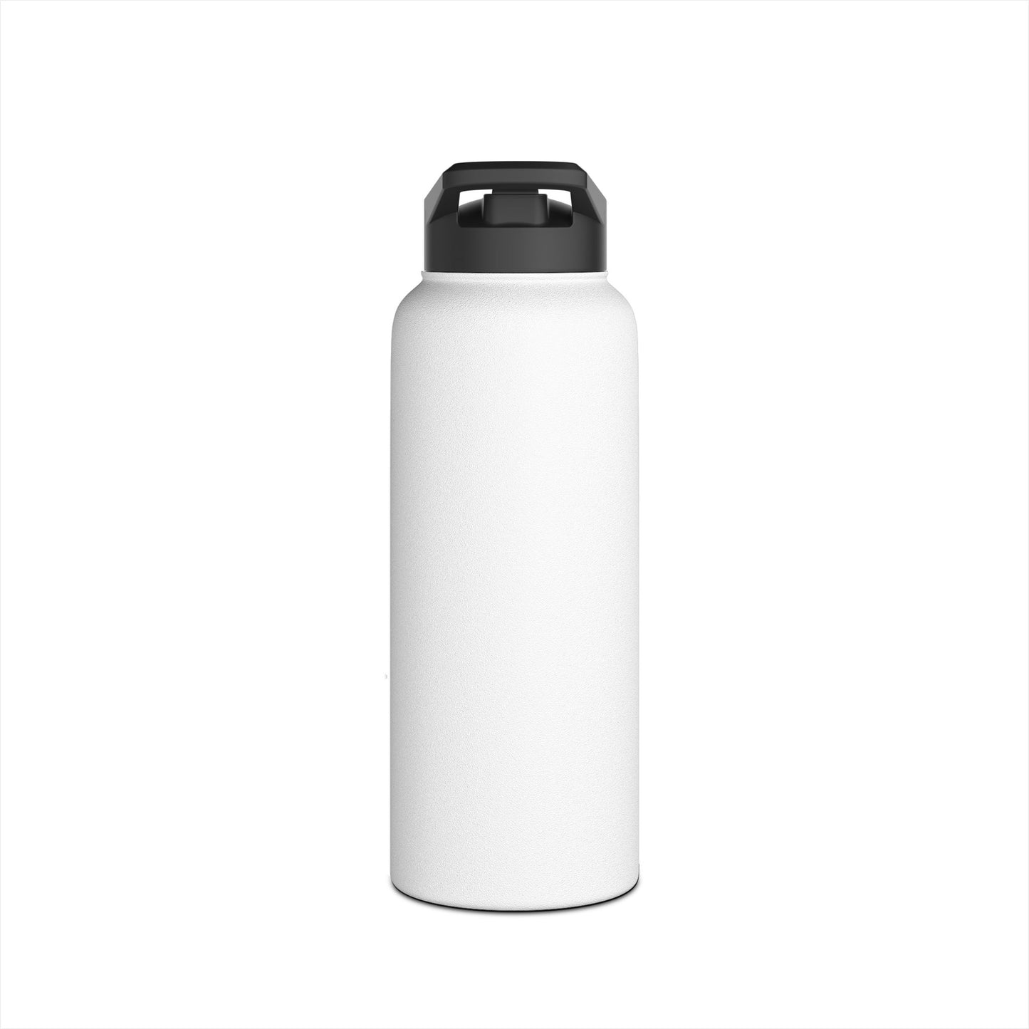 Christian Water Bottle — “Be Still and Know That I Am God” Floral Stainless Steel Bottle
