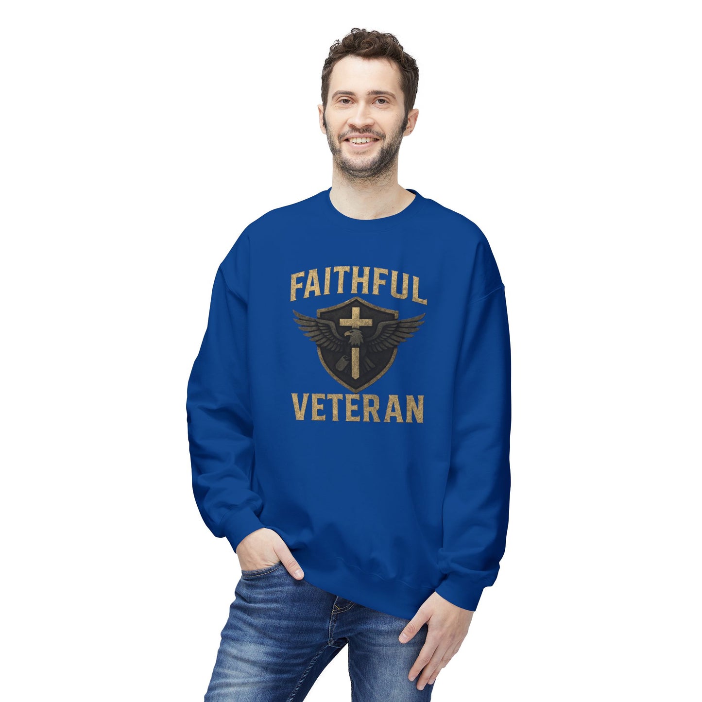 Faithful Veteran Crewneck Sweatshirt Design