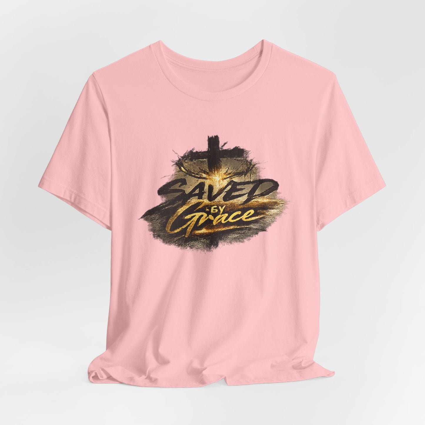 Saved By Grace T‑Shirt — Christian Cross Faith Tee