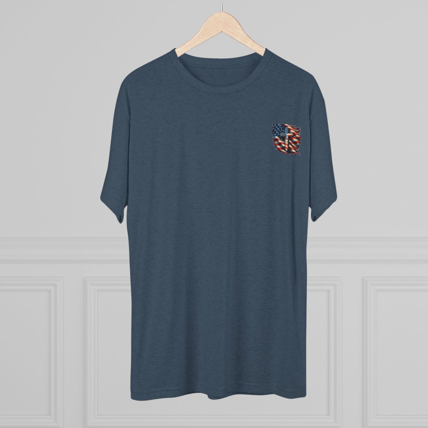Unisex Tri-Blend Crew Tee "GOD BLESS AMERICA"