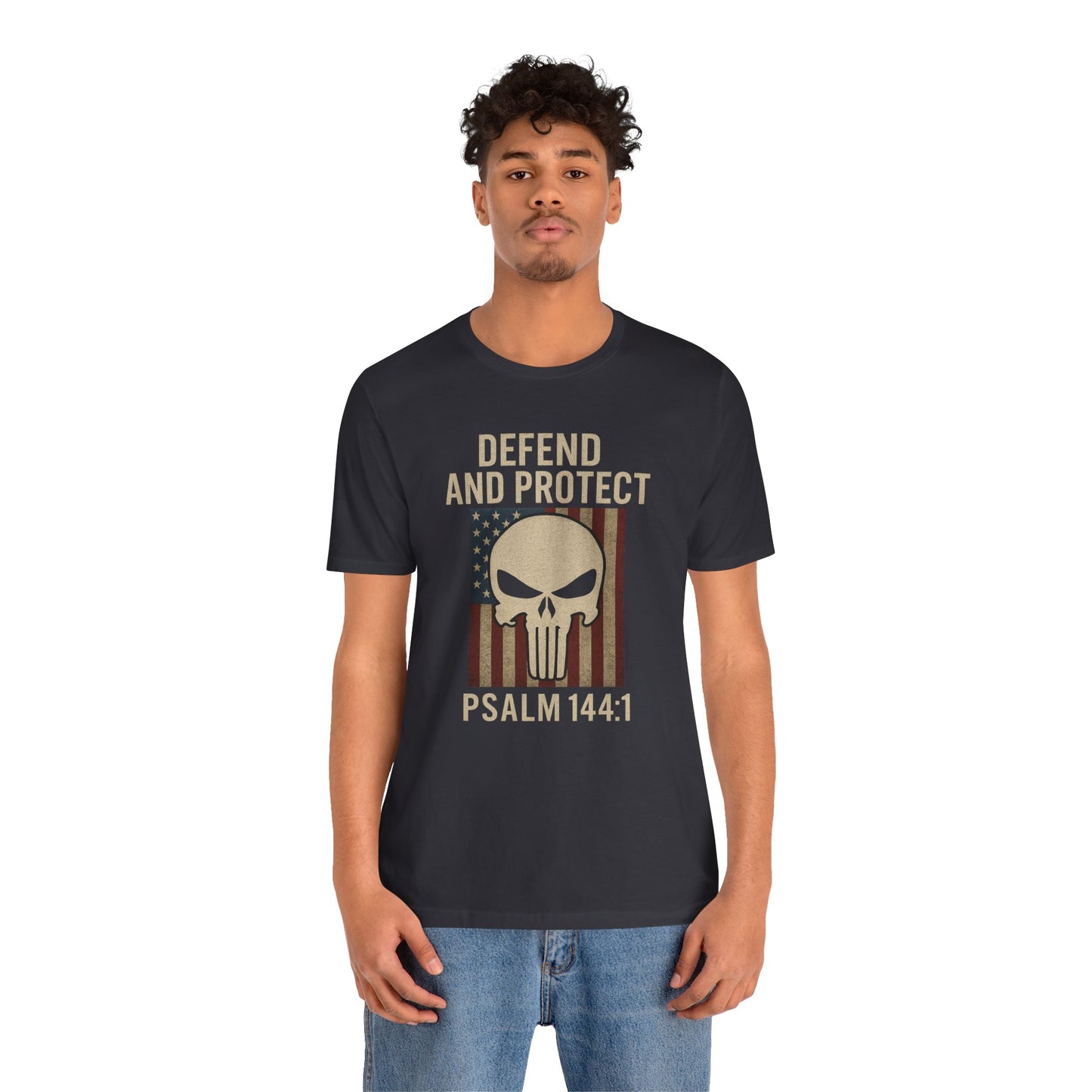Defend and Protect Bible Verse Psalm 144:1 T-Shirt