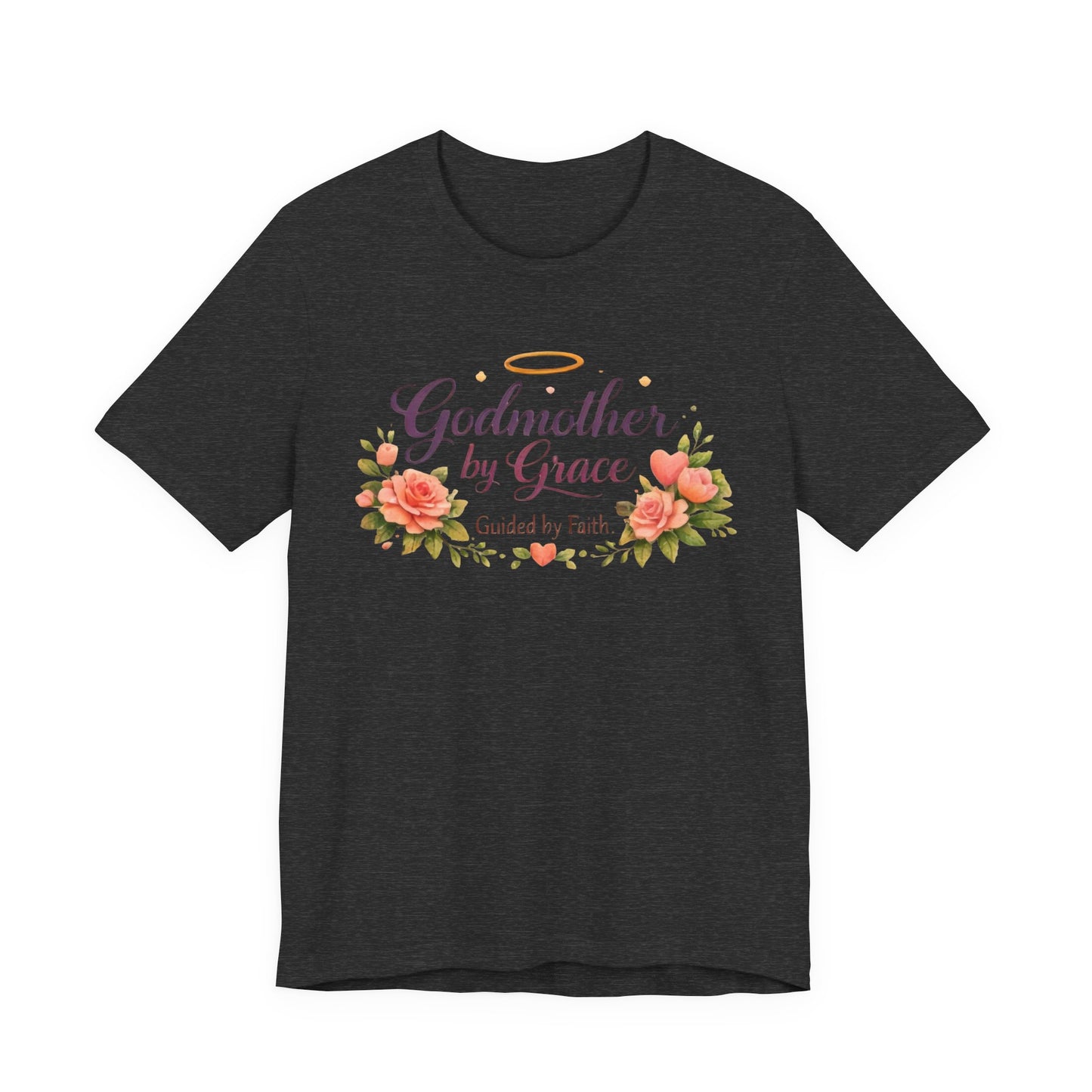 Godmother by Grace Floral Tee — 'Guided by Faith' Godmother T-Shirt