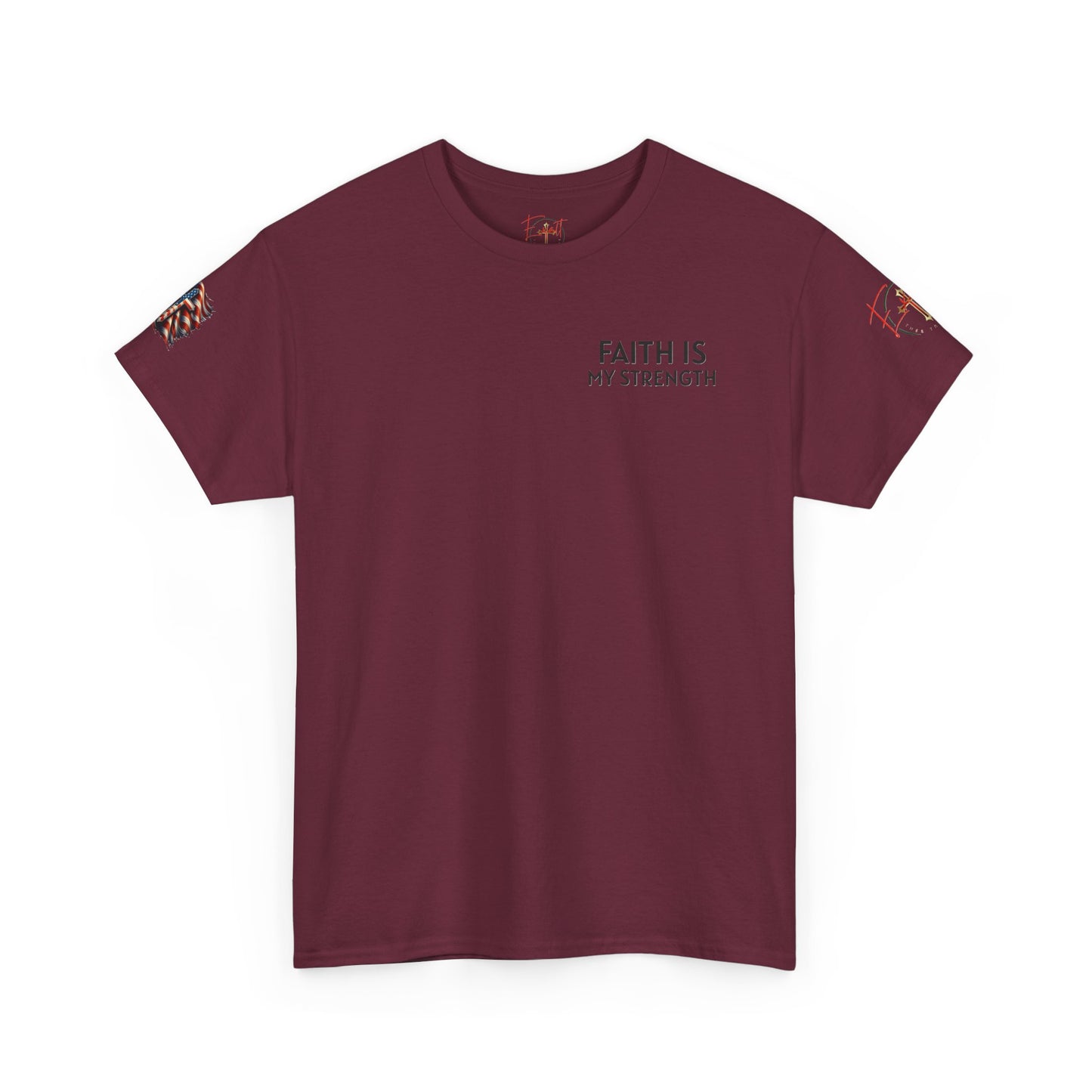 Christian Tee - Philippians 4:13 'Faith Is My Strength' (Copy)