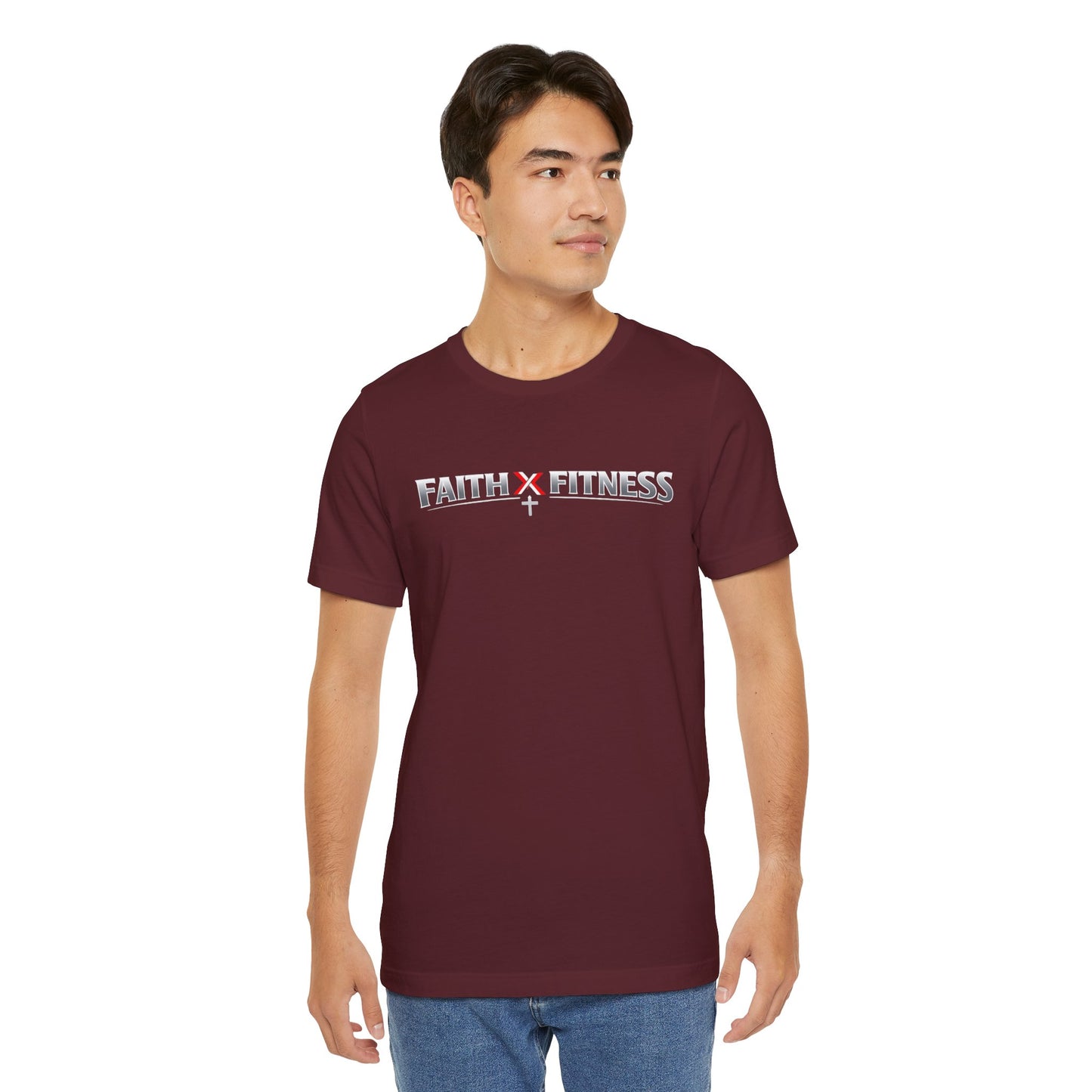 Faith x Fitness T-Shirt — Inspirational Workout Tee