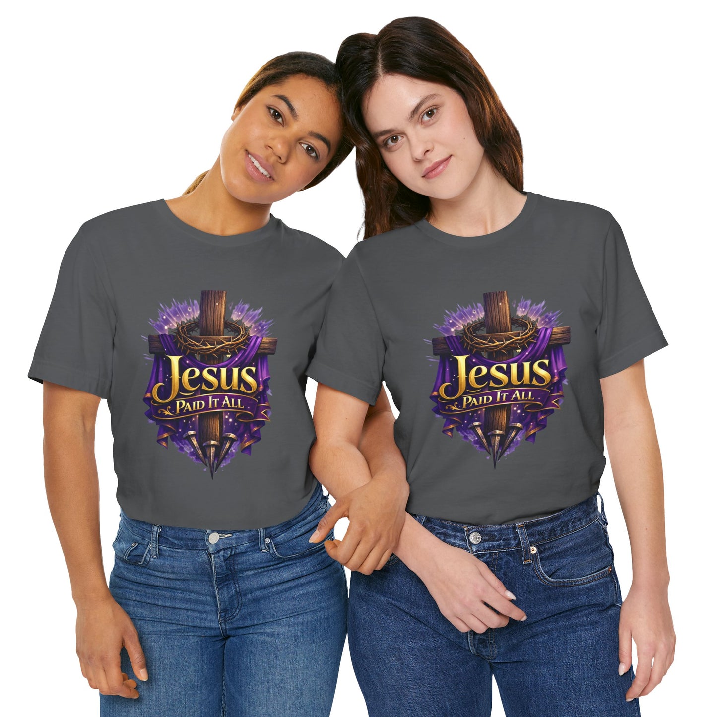 Jesus Paid It All Christian Cross Tee
