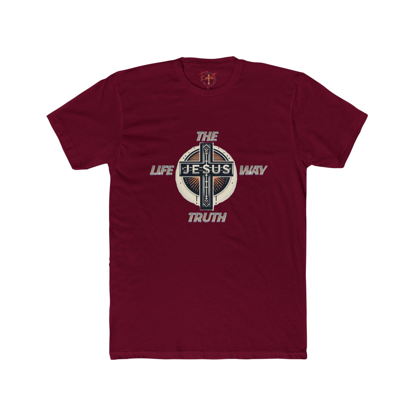 Unisex Cotton Crew Tee "THE WAY TRUTH LIFE"