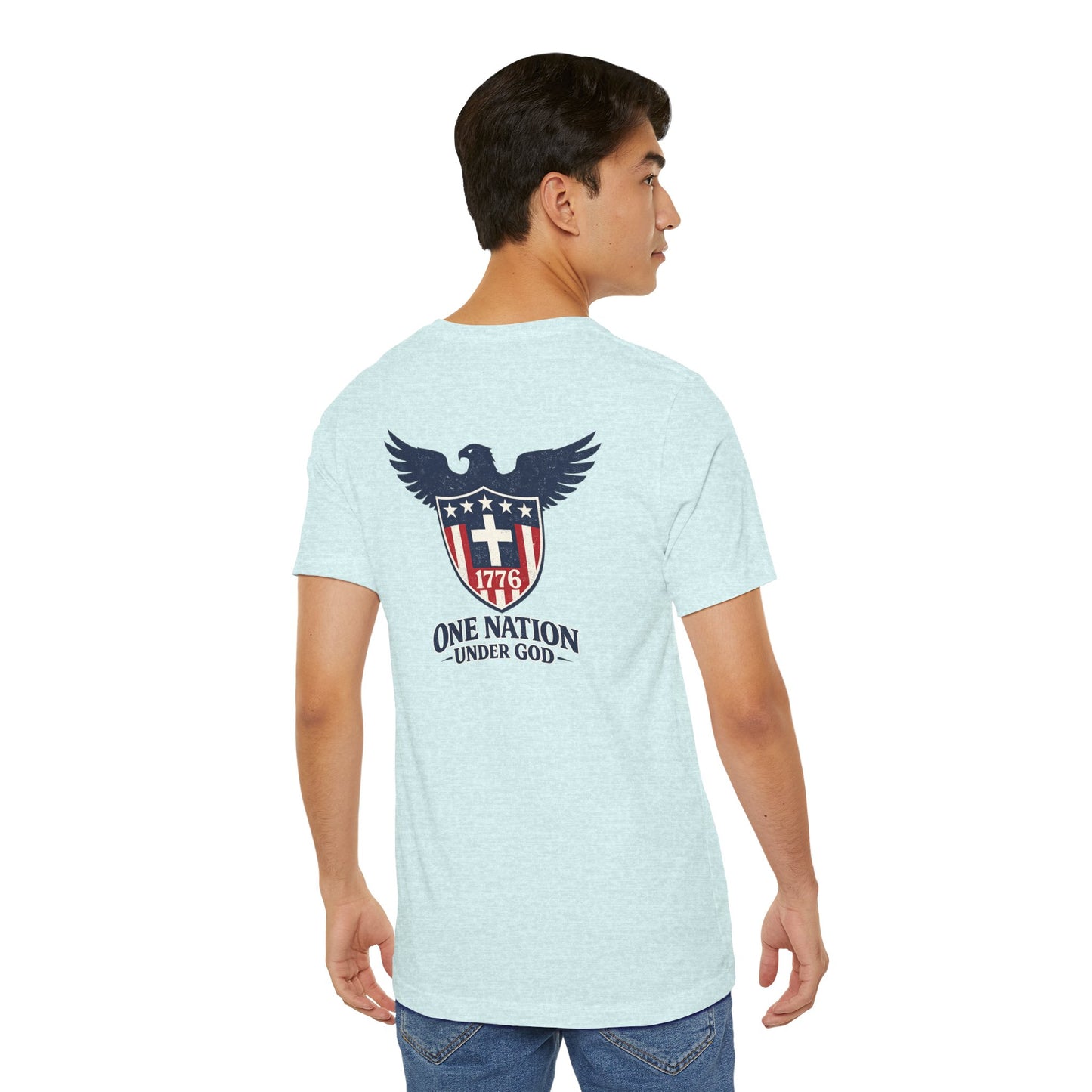 Patriotic Eagle 1776 T-Shirt — One Nation Under God Tee