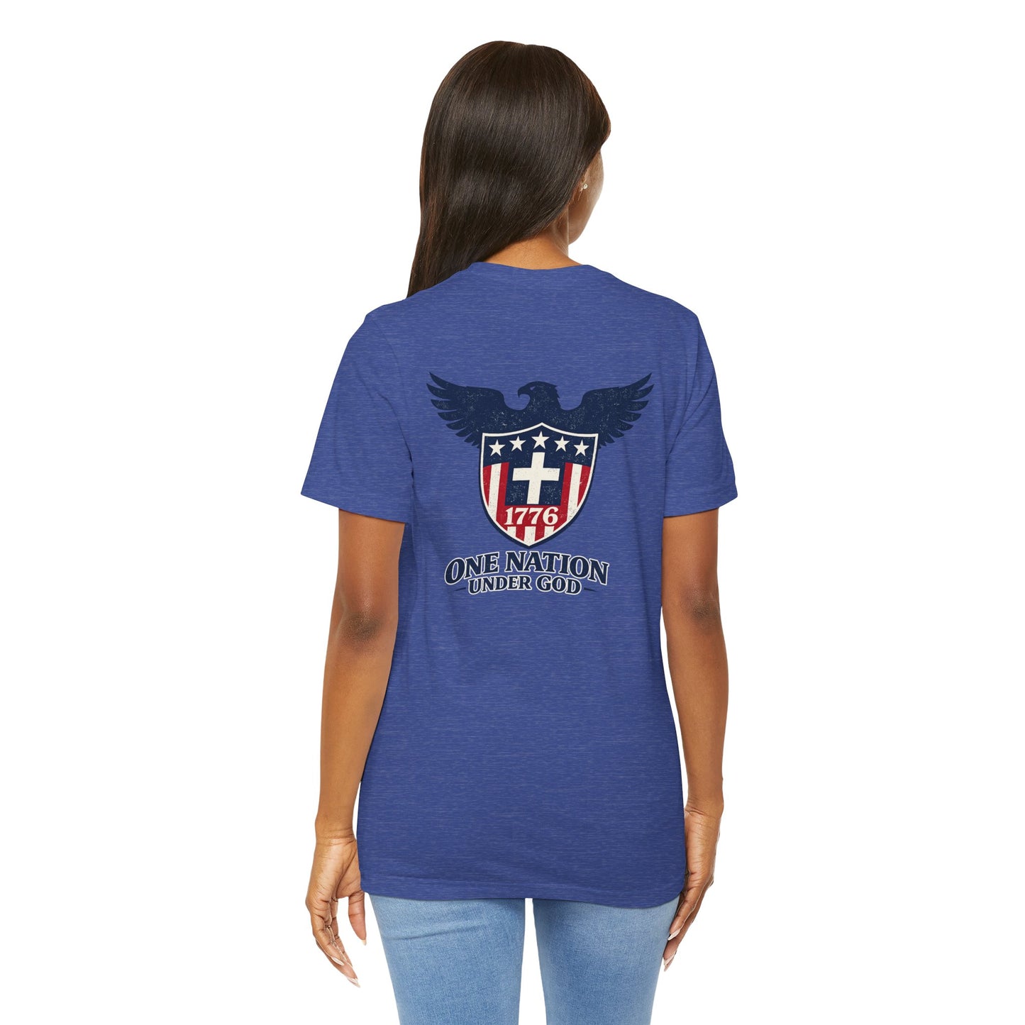 Patriotic Eagle 1776 T-Shirt — One Nation Under God Tee