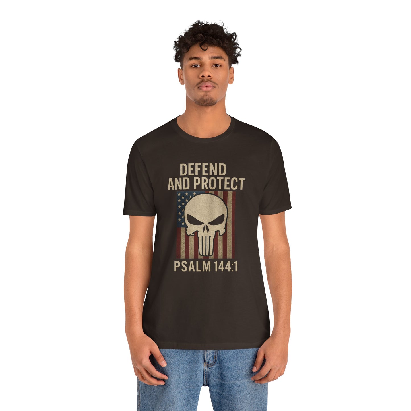 Defend and Protect Bible Verse Psalm 144:1 T-Shirt
