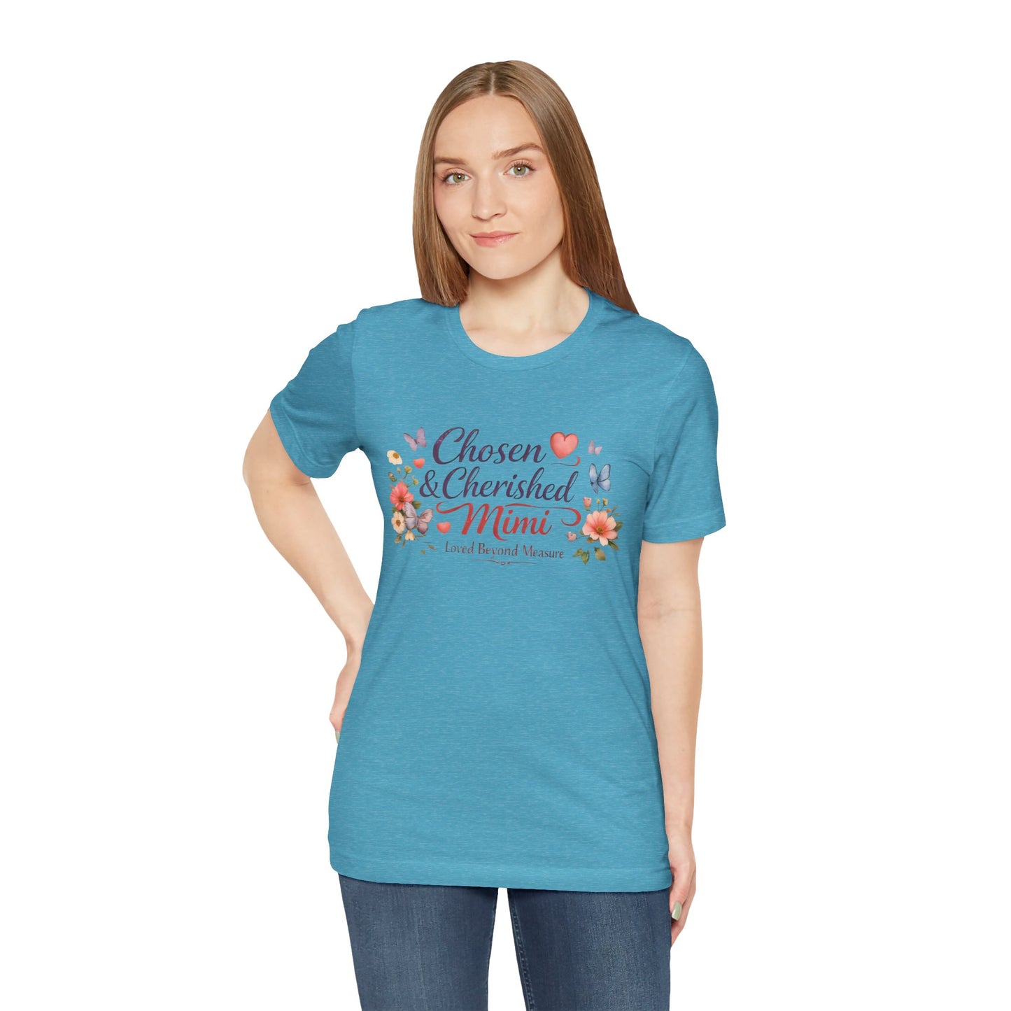 Chosen & Cherished Mimi Tee — Floral 'Loved Beyond Measure' Grandma Shirt