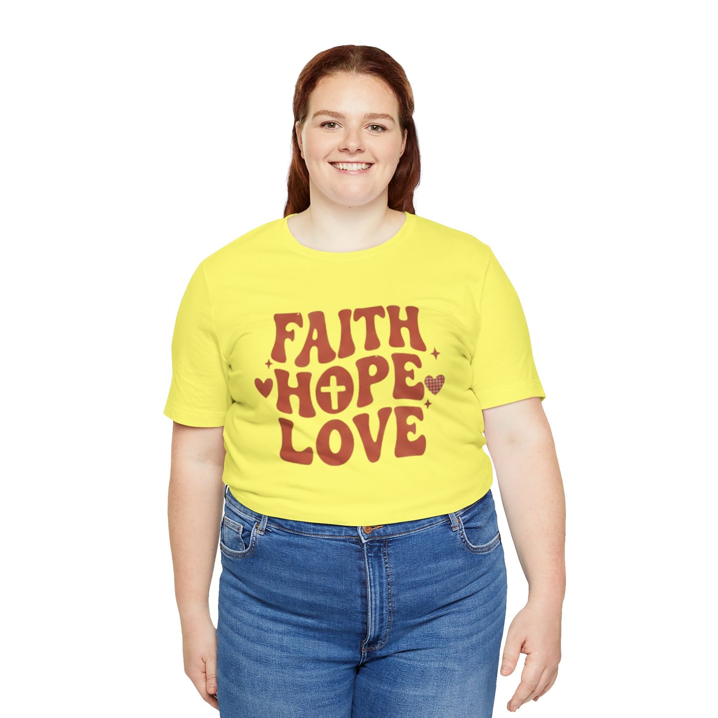 Faith Hope Love T-Shirt — Christian Inspirational Tee
