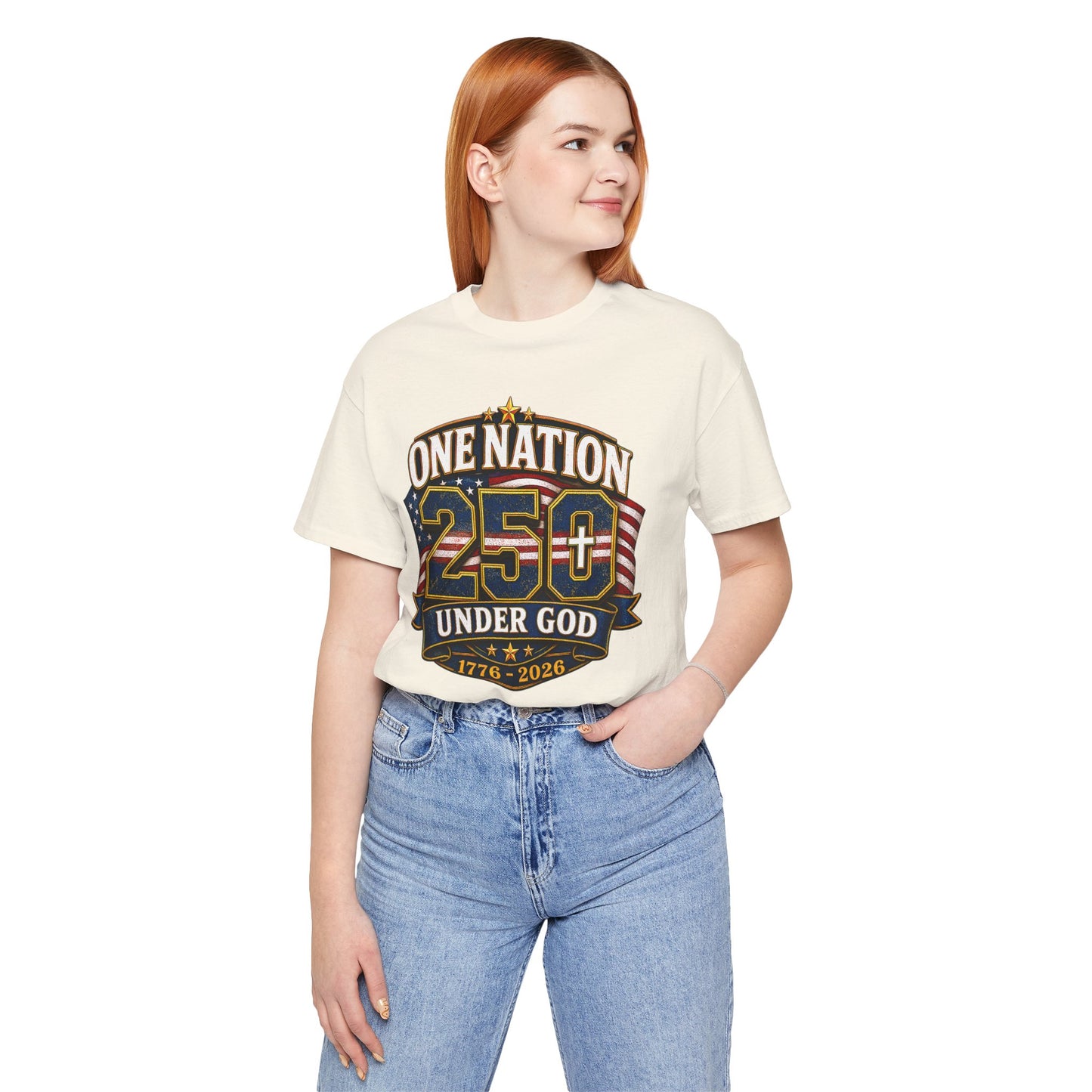 250th USA Independence T-Shirt — "One Nation Under God" 1776–2026 Patriotic Tee