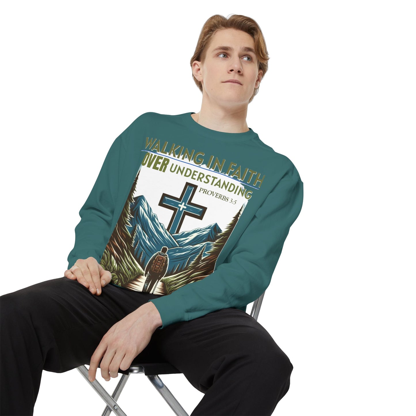 Faithful Unisex Sweatshirt - Bible Verse Proverbs 3:5