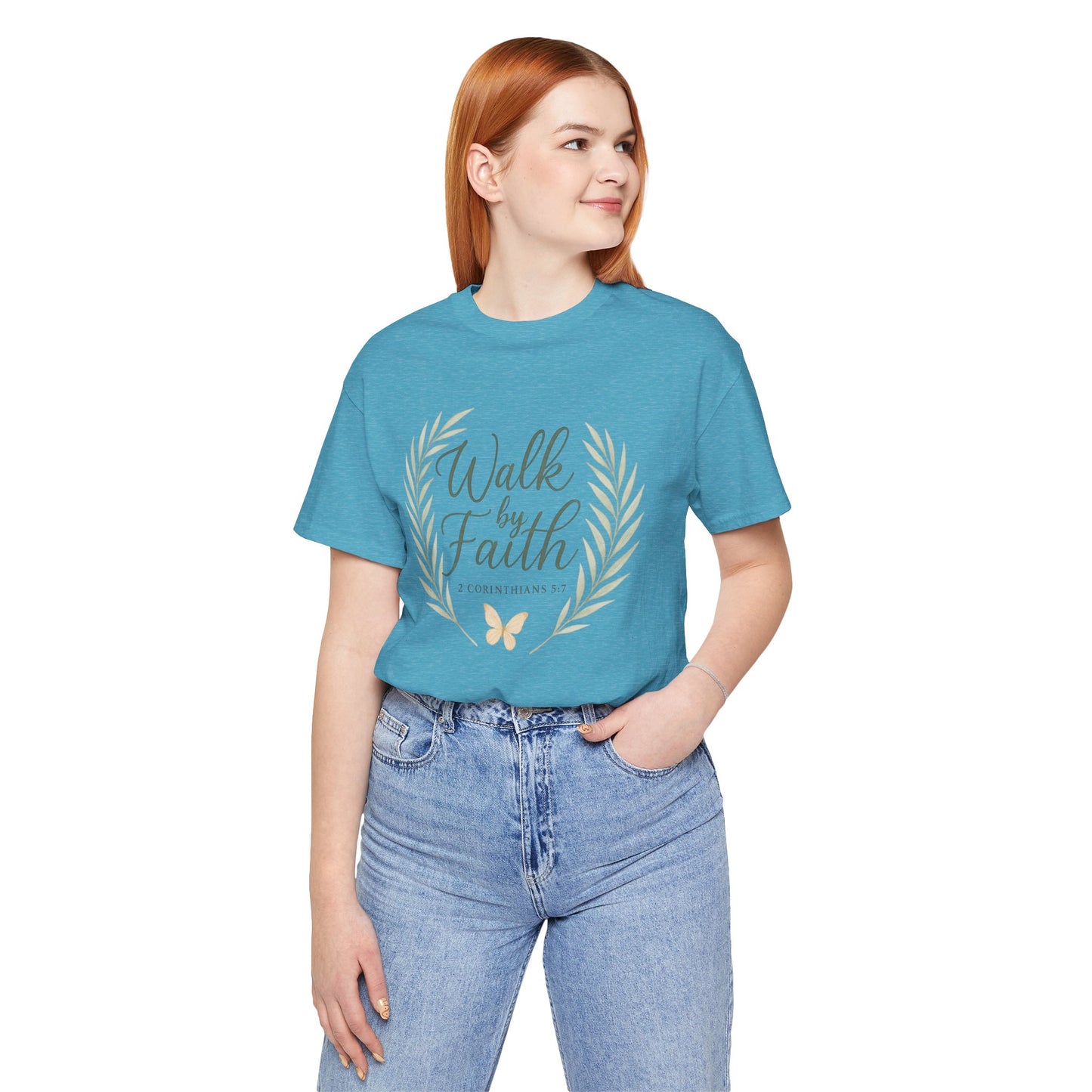 Walk by Faith T-Shirt — Inspirational Christian Tee (2 Corinthians)