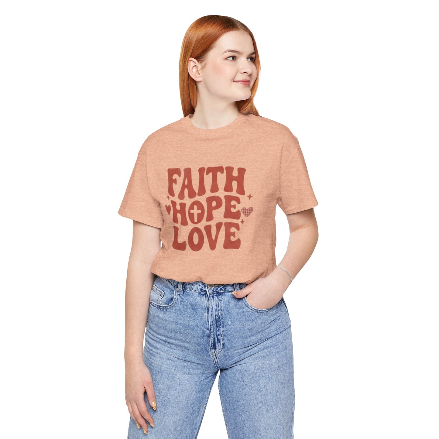 Faith Hope Love T-Shirt — Christian Inspirational Tee