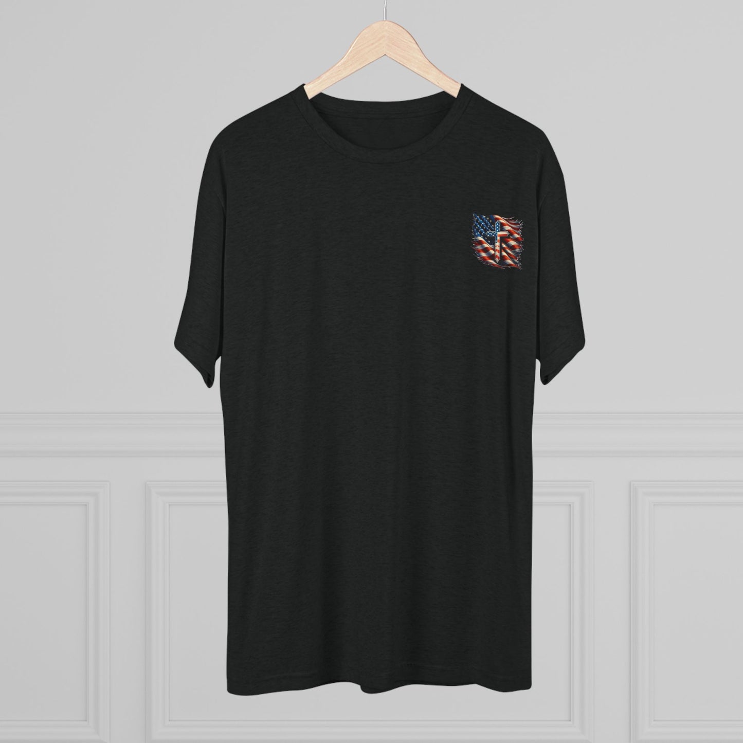 Unisex Tri-Blend Crew Tee "GOD BLESS AMERICA"