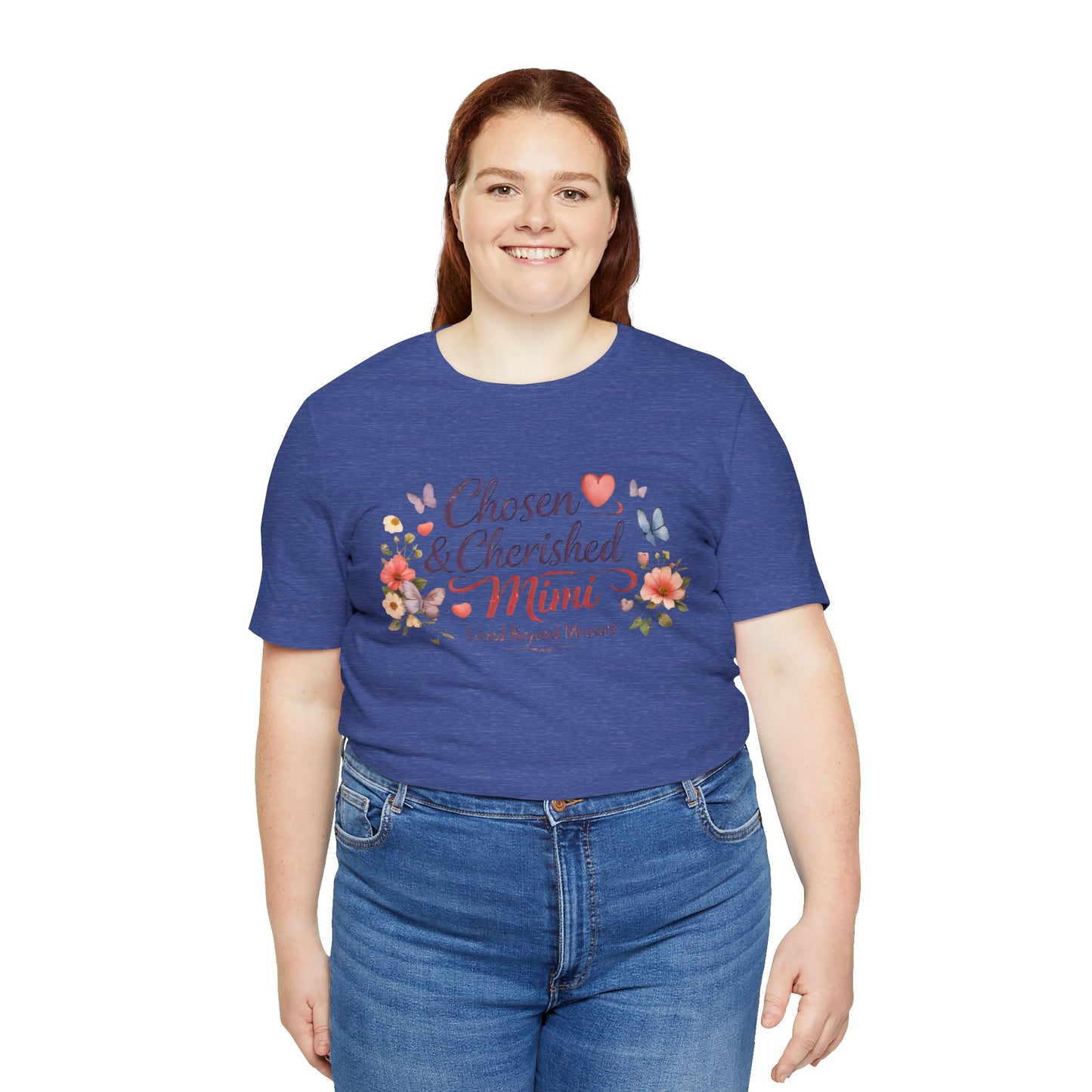 Chosen & Cherished Mimi Tee — Floral 'Loved Beyond Measure' Grandma Shirt