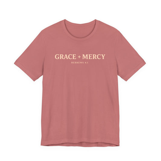 Grace + Mercy Graphic T-Shirt — Faith-Inspired Christian Tee