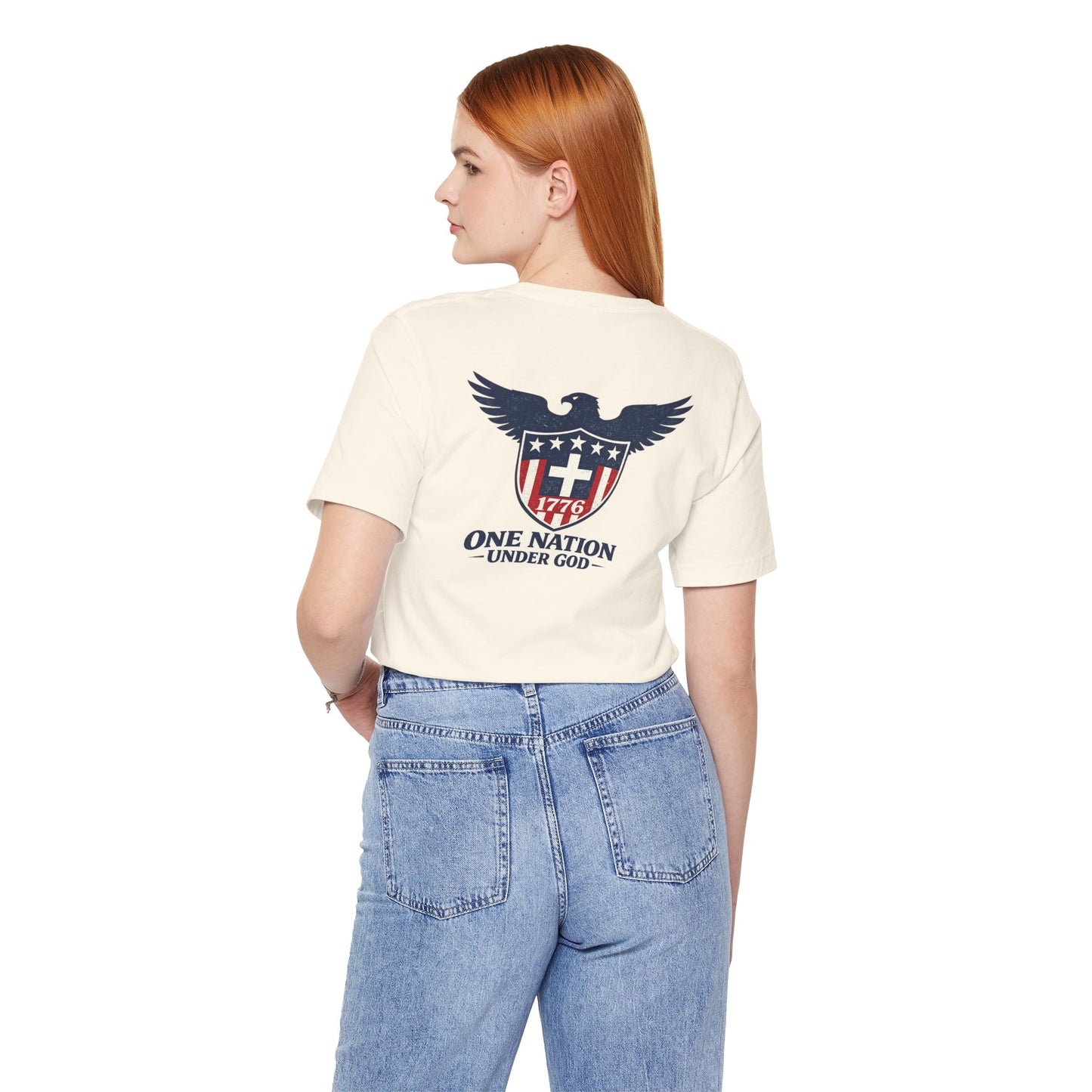 Patriotic Eagle 1776 T-Shirt — One Nation Under God Tee