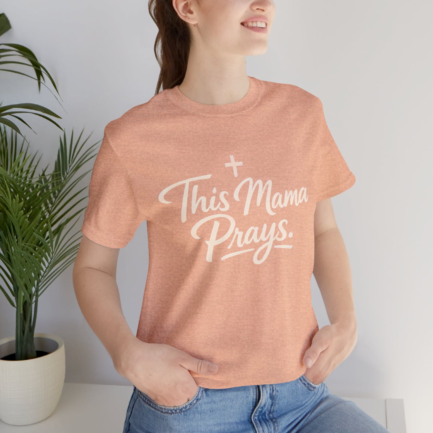 T-Shirt — “This Mama Prays” Faith Graphic Tee