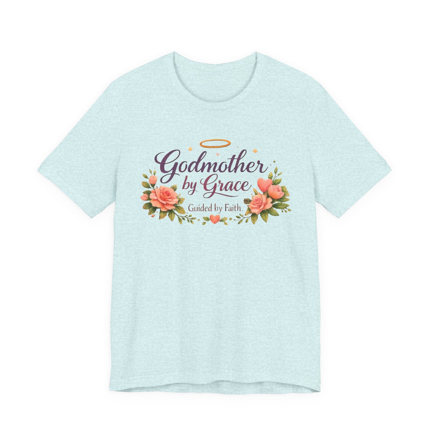 Godmother by Grace Floral Tee — 'Guided by Faith' Godmother T-Shirt