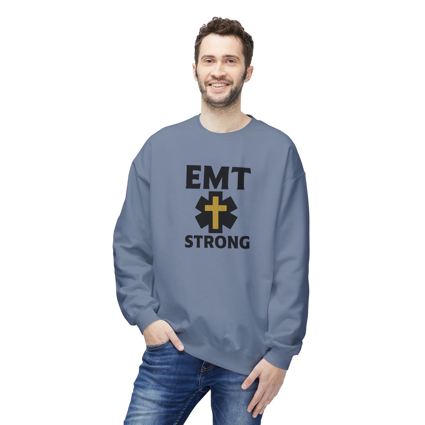 EMT Strong Christian Cross Sweatshirt