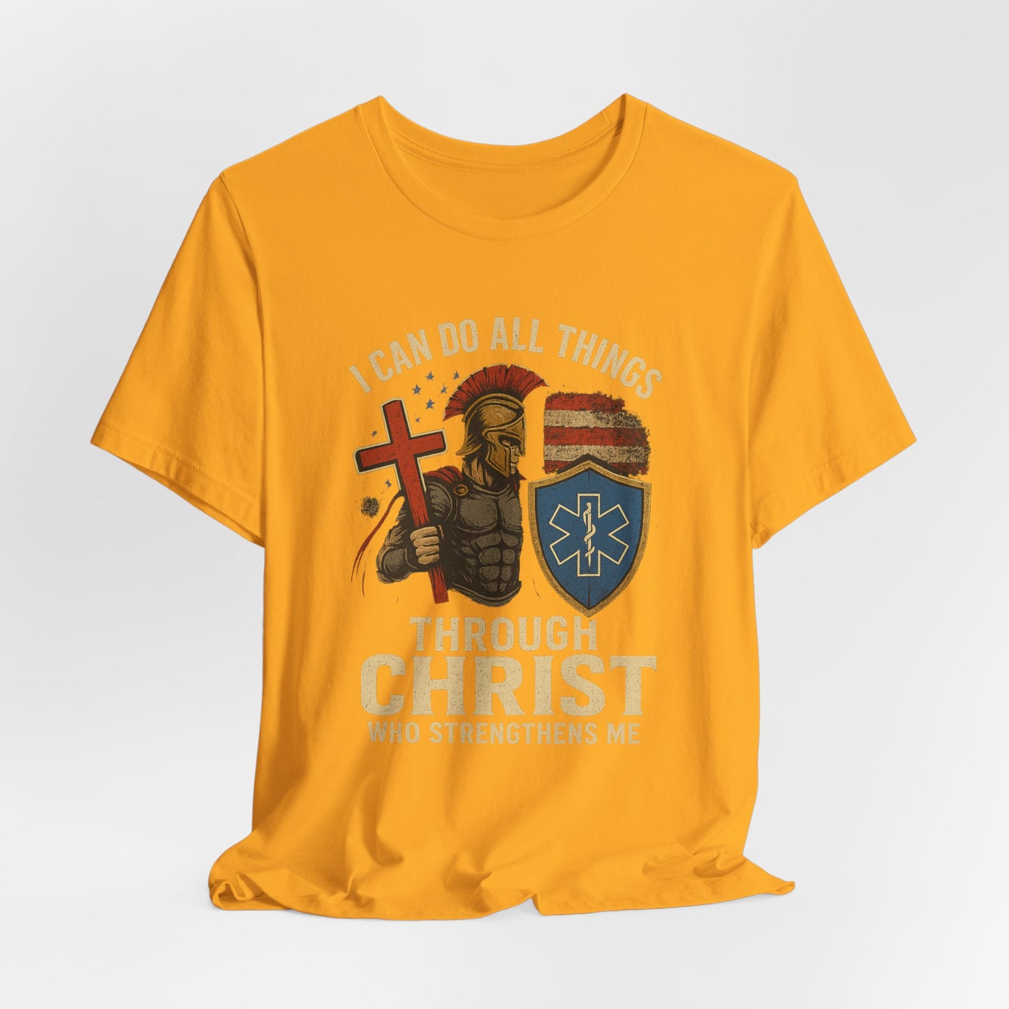 Medical Personnel Tee — "I Can Do All Things Through Christ"