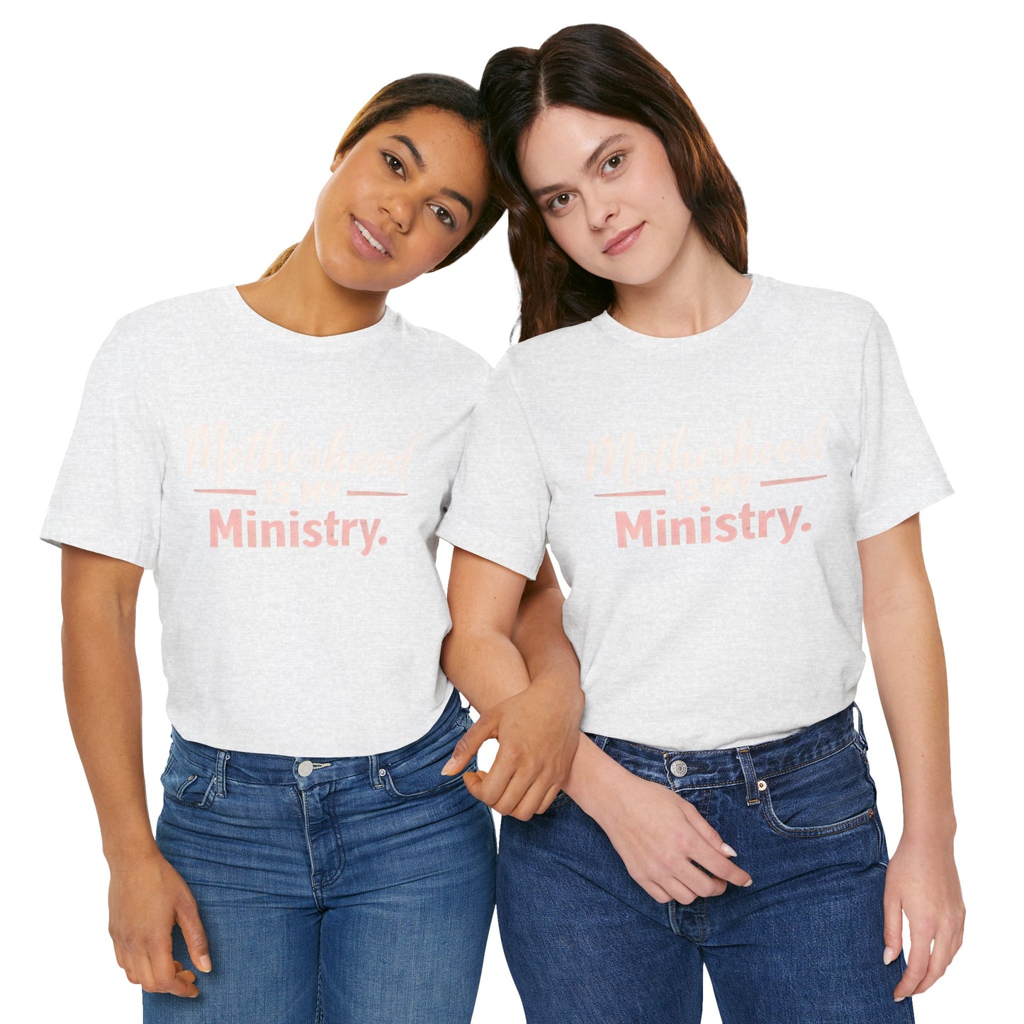 T-Shirt — "Motherhood Is My Ministry" Inspirational Mom Tee