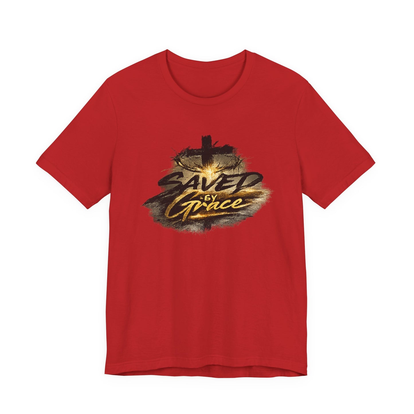 Saved By Grace T‑Shirt — Christian Cross Faith Tee