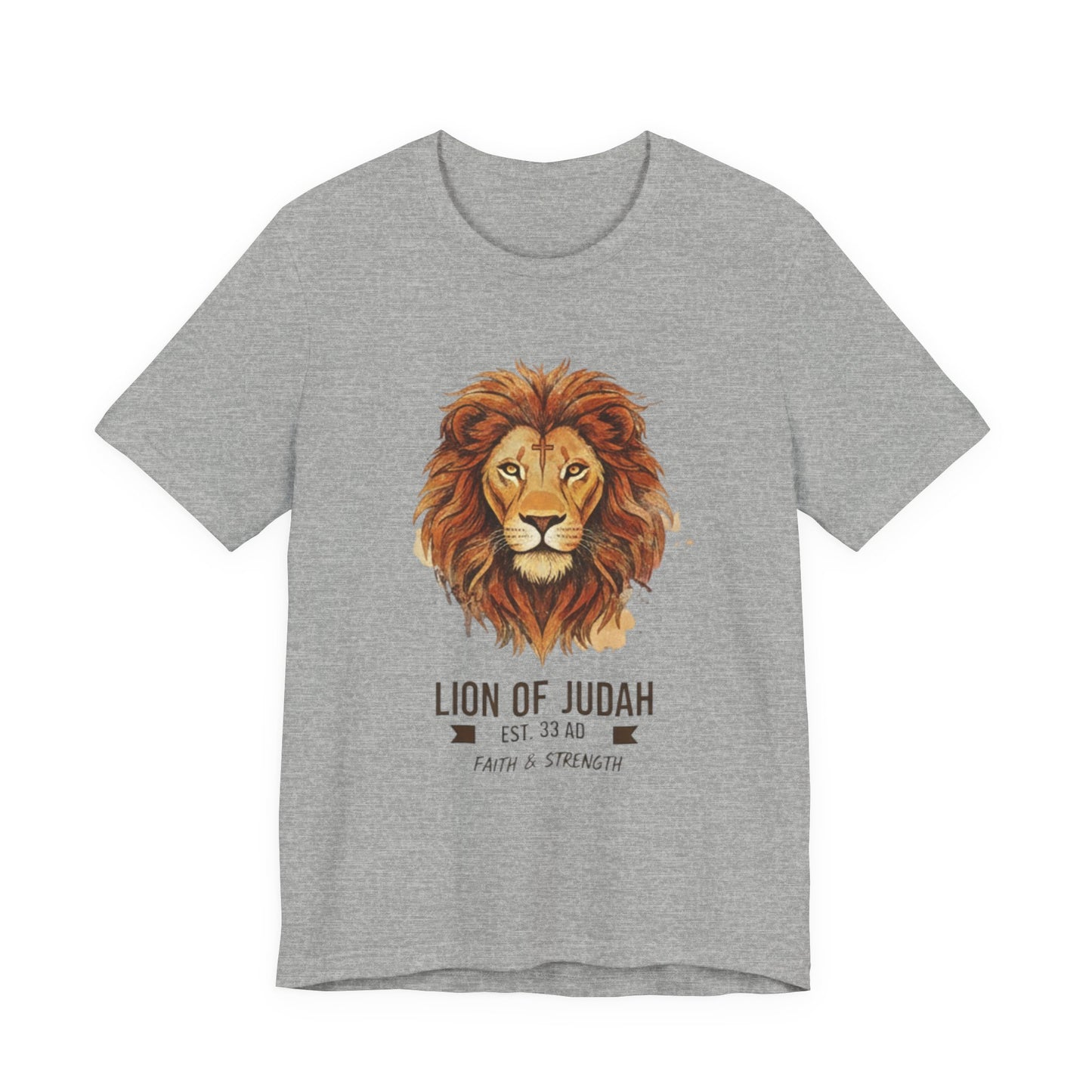 Lion of Judah T-Shirt — Faith & Strength Christian Tee