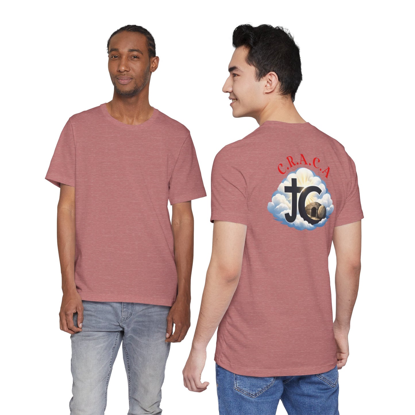 Christian JC Cross Tee — CRACA (Crucified.Risen.And.Coming.Again) Graphic T‑Shirt