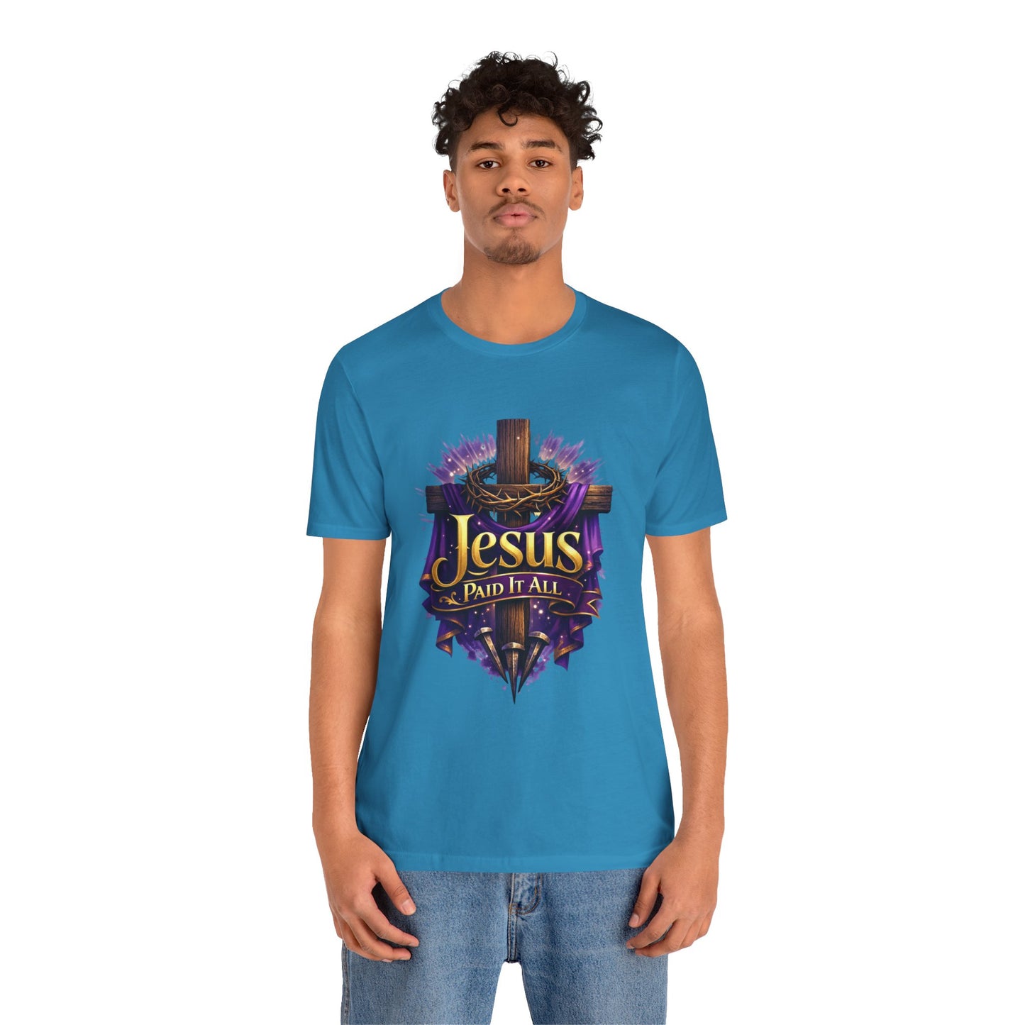 Jesus Paid It All Christian Cross Tee