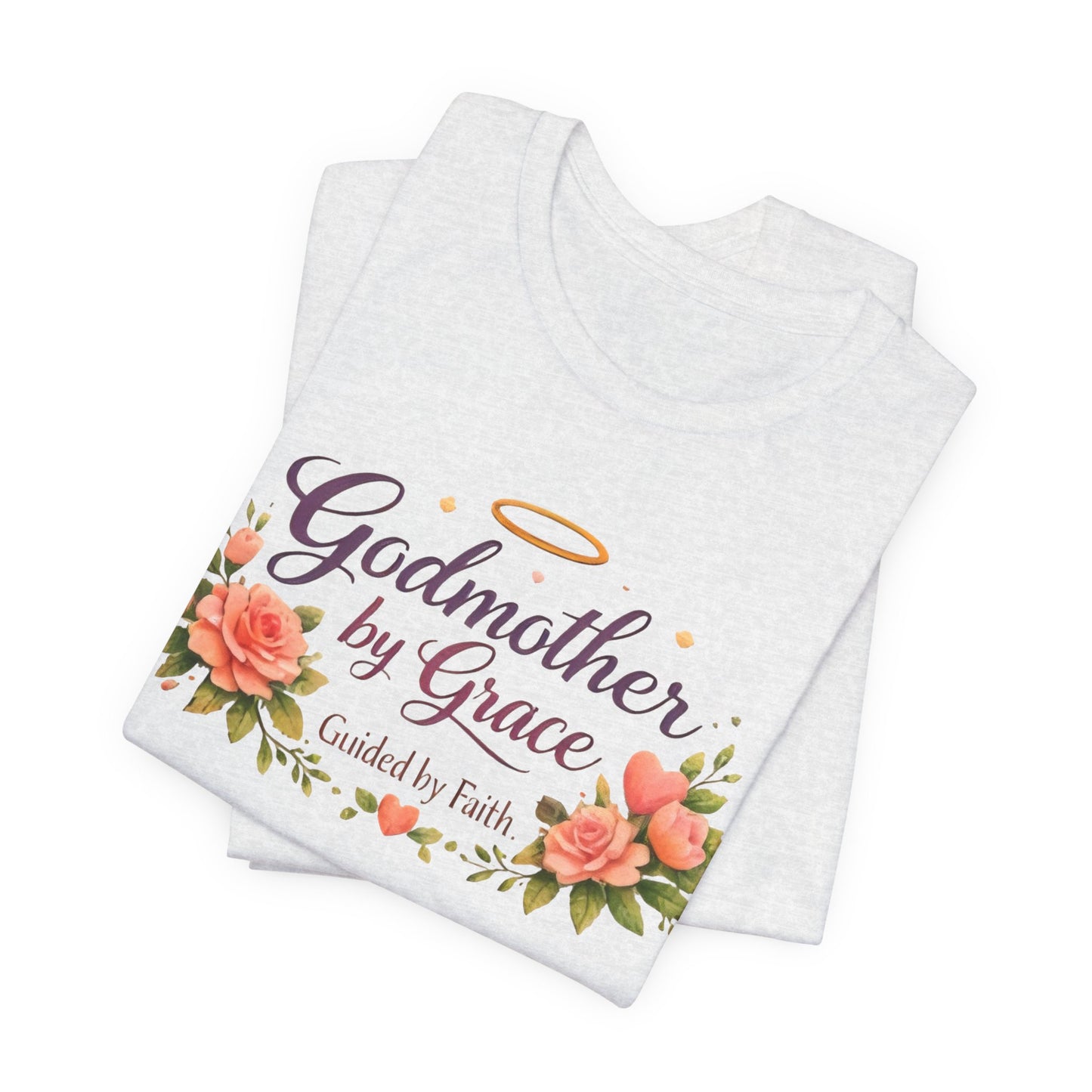 Godmother by Grace Floral Tee — 'Guided by Faith' Godmother T-Shirt