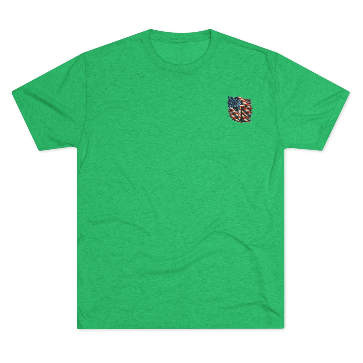 Unisex Tri-Blend Crew Tee "GOD BLESS AMERICA"