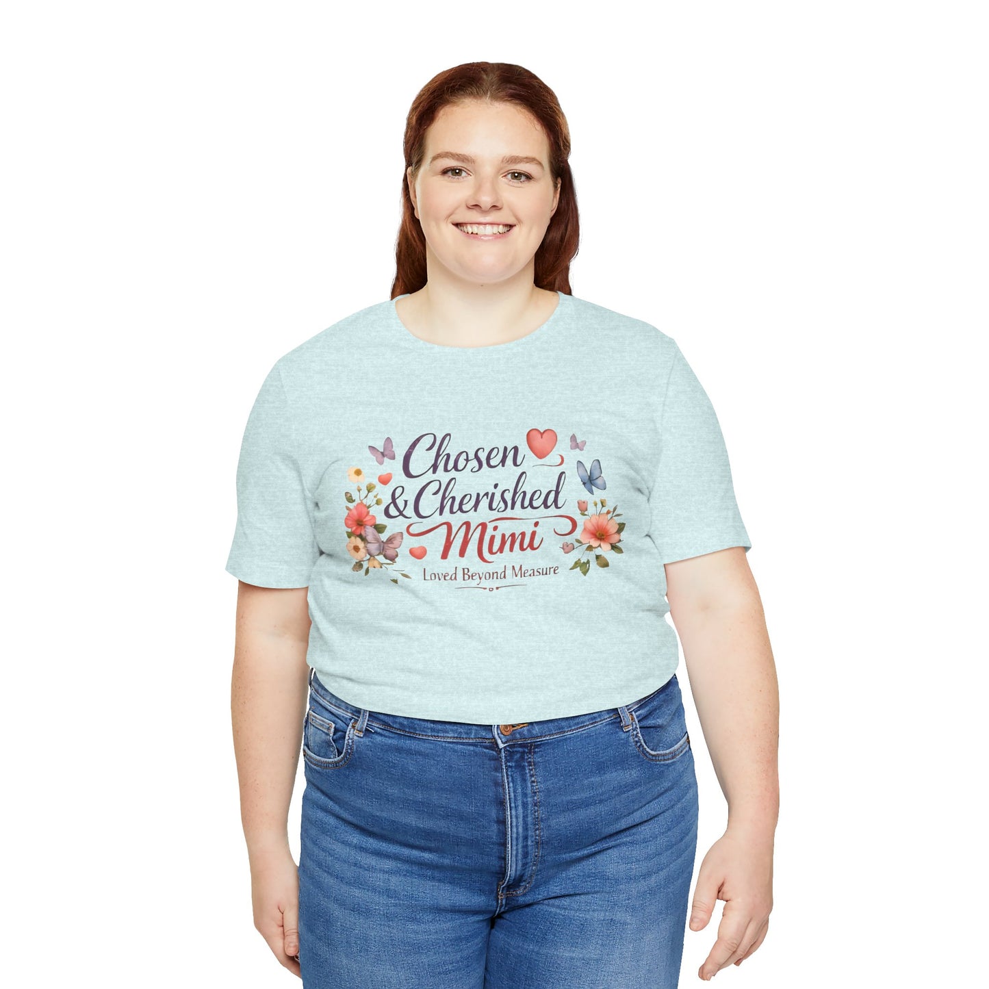 Chosen & Cherished Mimi Tee — Floral 'Loved Beyond Measure' Grandma Shirt
