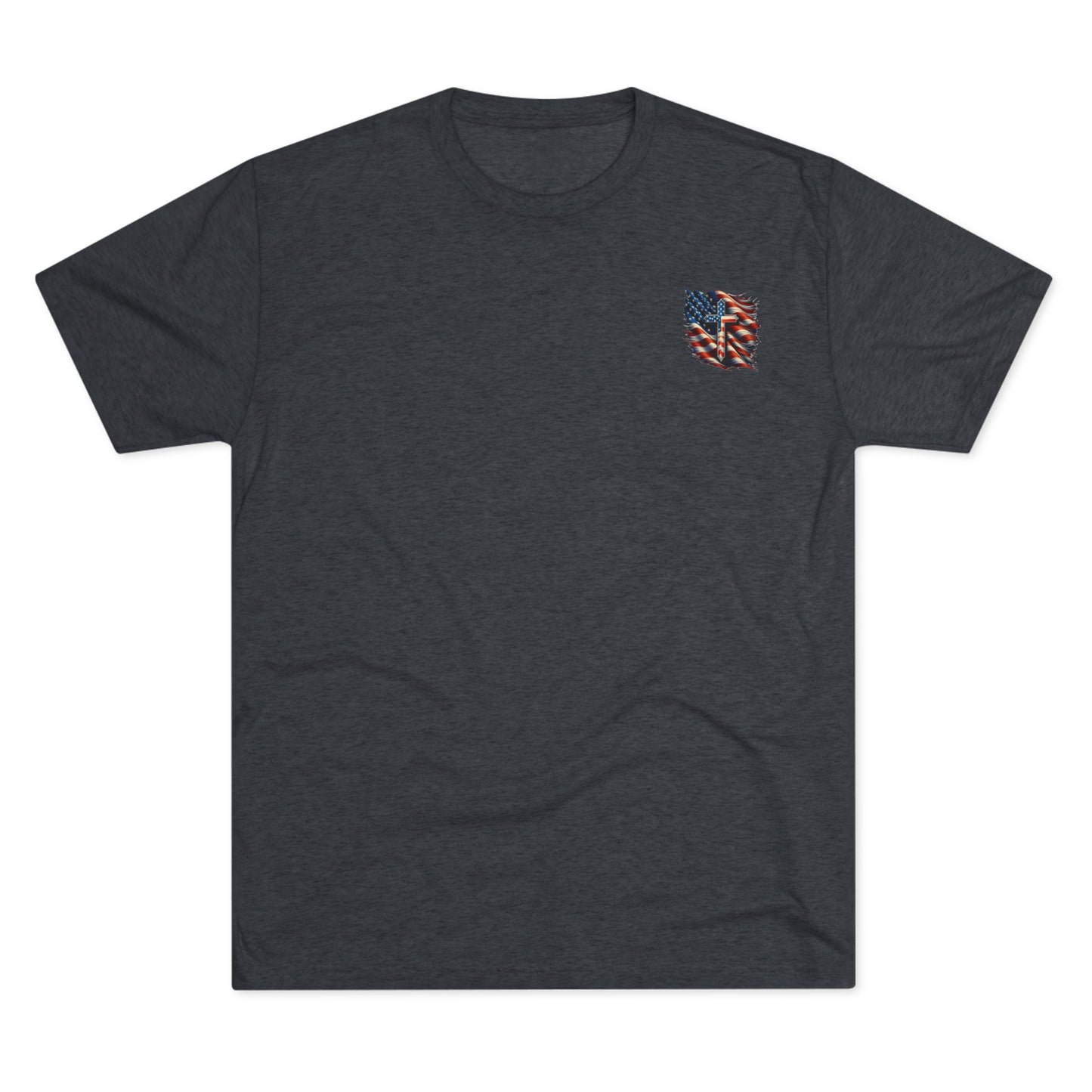 Unisex Tri-Blend Crew Tee "GOD BLESS AMERICA"