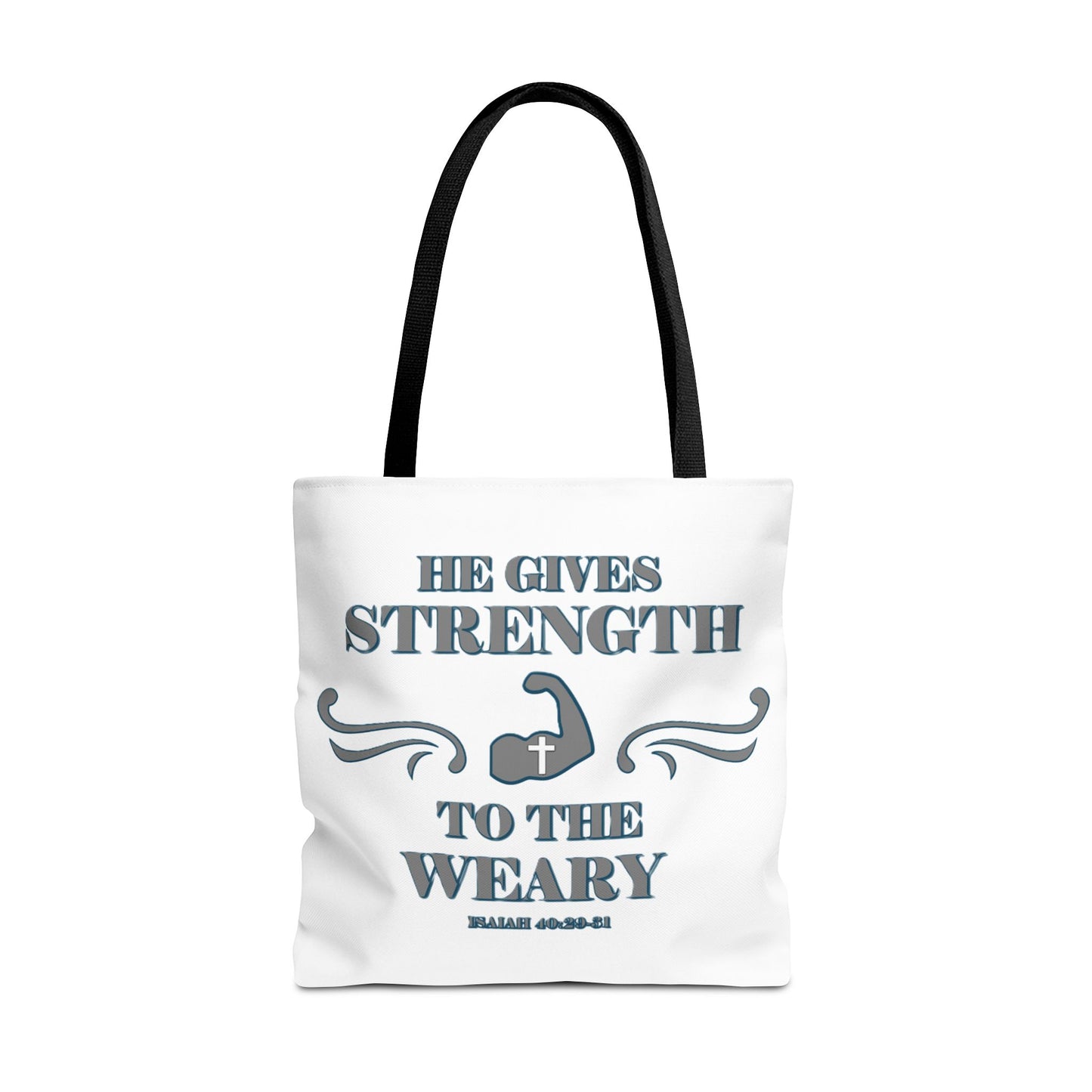 Tote Bag with Bible Verse Isaiah 40:29-31