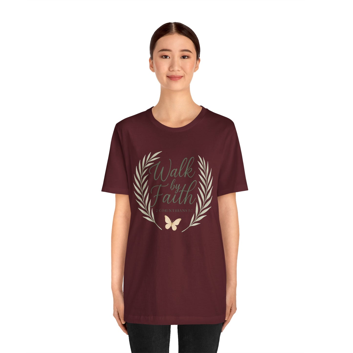 Walk by Faith T-Shirt — Inspirational Christian Tee (2 Corinthians)