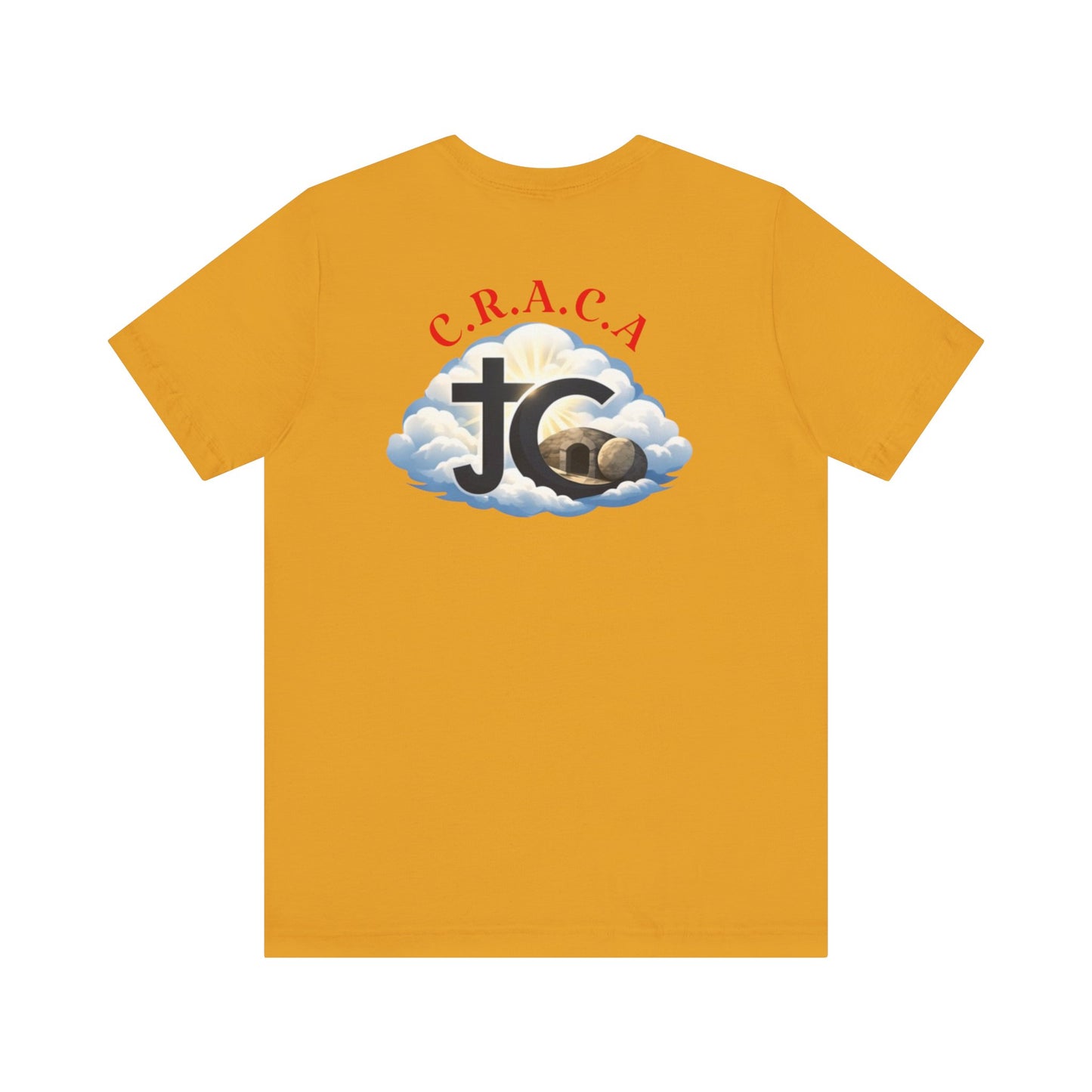 Christian JC Cross Tee — CRACA (Crucified.Risen.And.Coming.Again) Graphic T‑Shirt